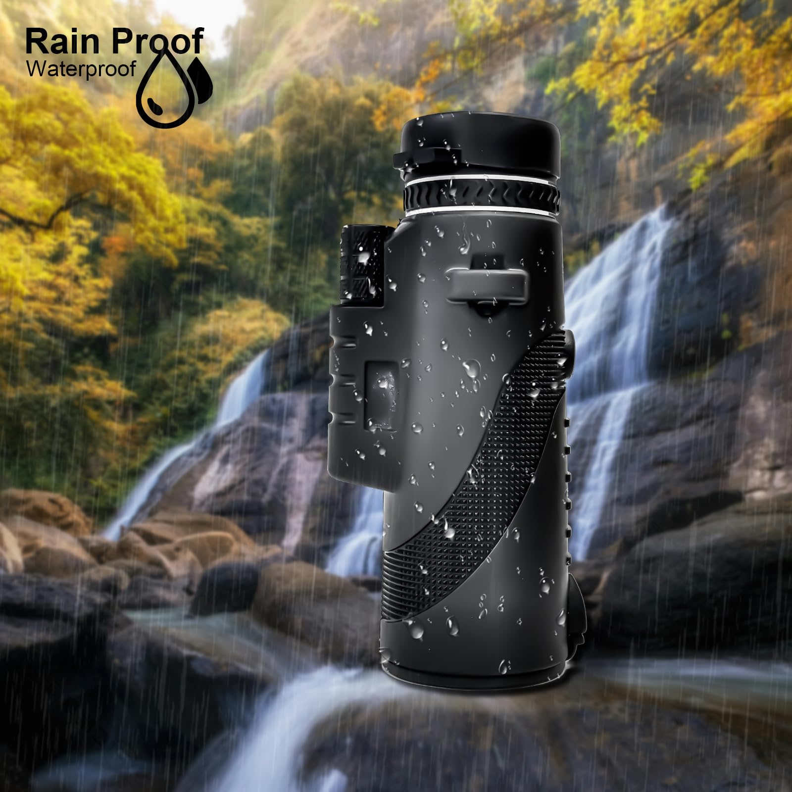 40X60 Monoculars For Adults High Powered With Smartphone Adapter And Tripod, Equipped With Bak4 Prism For Animal Bird Watching H