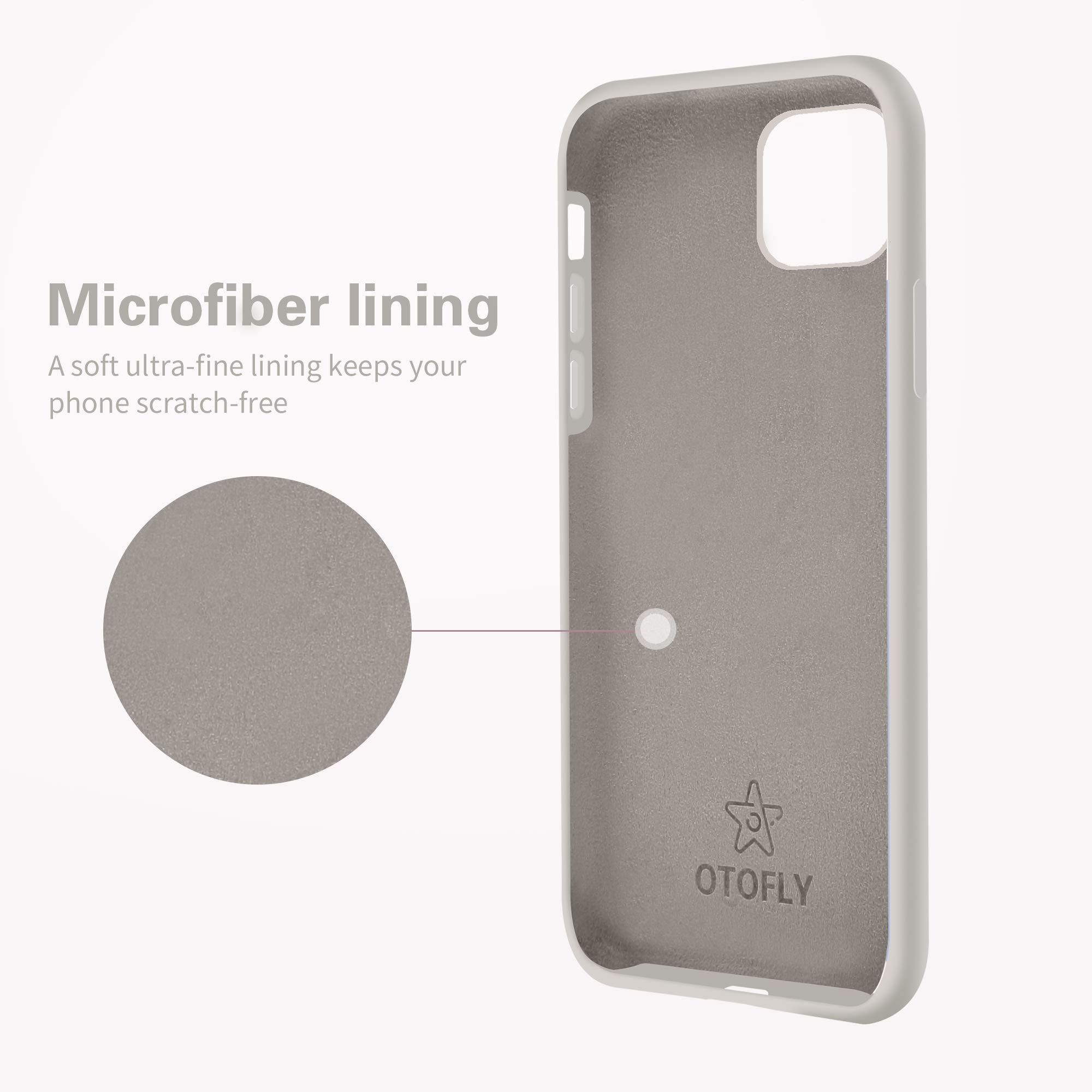 Otofly Compatible With Iphone 11 Case,Ultra Slim Fit Liquid Silicone Gel Cover With Full Body Protection Anti Scratch Shockproof