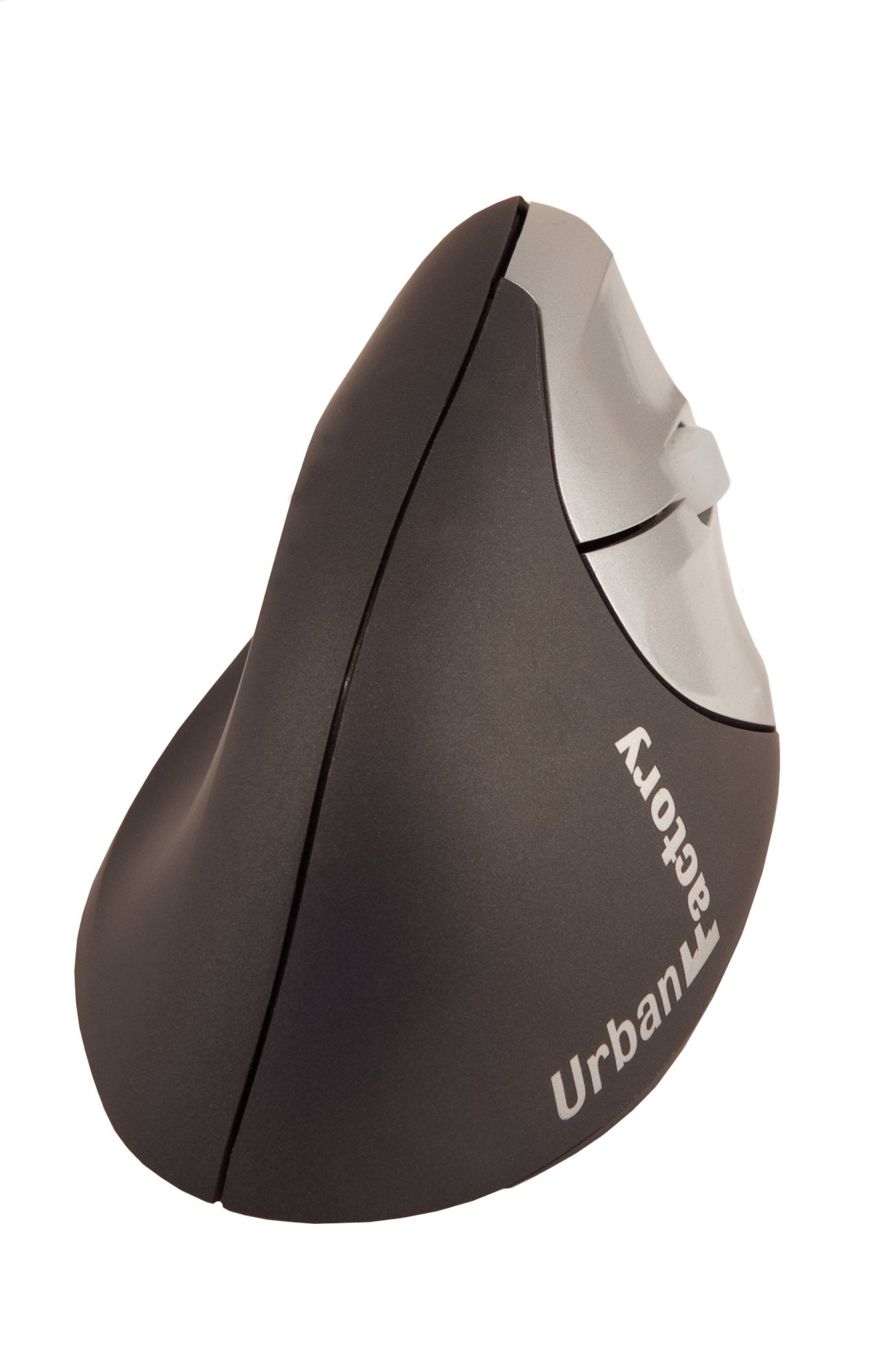 Urban Factory Ergonomic Wireless Laser Mouse 4 Buttons 2.4 Ghz, Black/Gray (Emr20Uf)