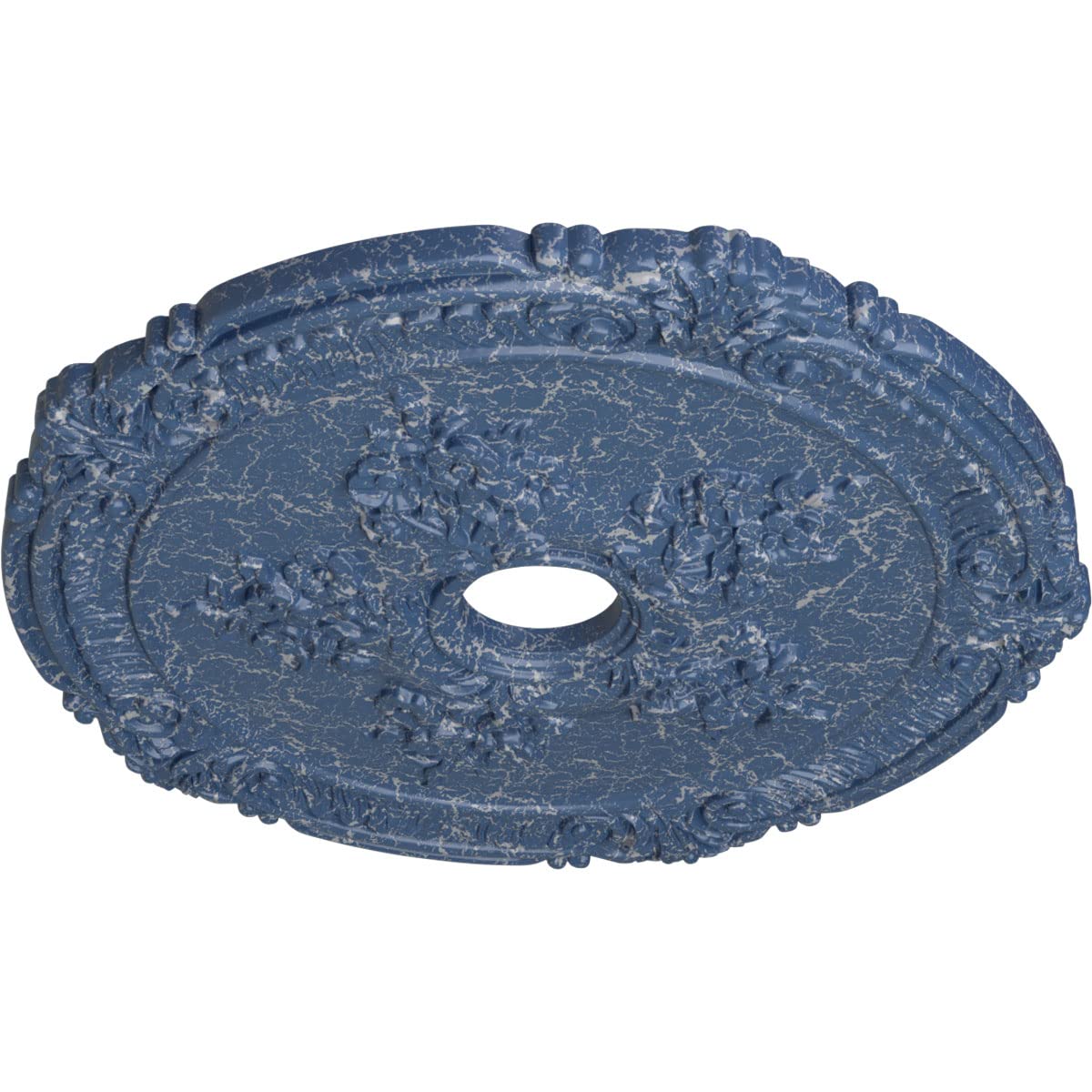 Ekena Millwork Cm26Atamc Attica With Rose Ceiling Medallion, 26''Od X 3 3/4''Id X 1 1/2''P, Hand Painted Americana Crackle