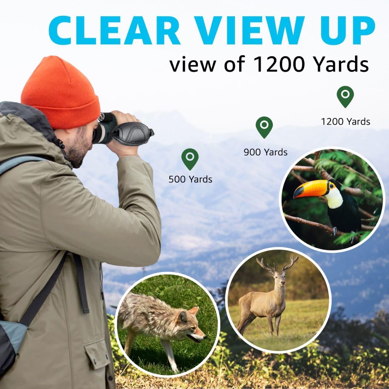 12X50 Monocular Telescope High Powered With Smartphone Adapter Tripod And Portable Bag, Larger Vision Monoculars For Adults With