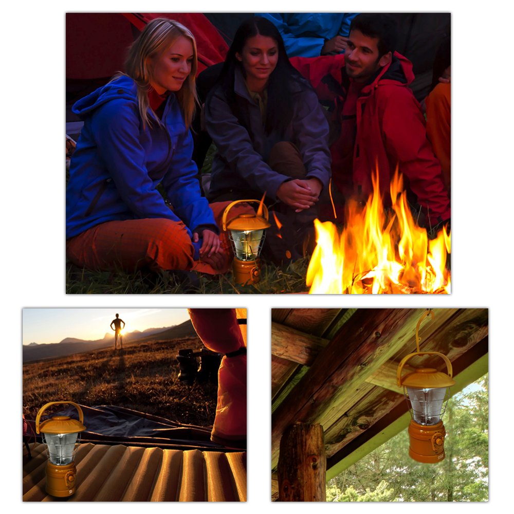 Pyle Portable Multifunctional Hand Crank Lantern   Portable Battery Operated Radio Lamp With Am/Fm Radio, Speaker, Powered By Aa