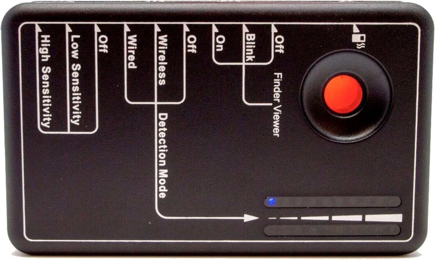 Kjb Rd 30 Lawmate Pocket Rf Detector, 3 Modes Of Detections, Quickly Finds Hidden Cameras Using The Hidden Camrea Lens Finder, Can Detected Wired Cameras, Low And High Sensitivity