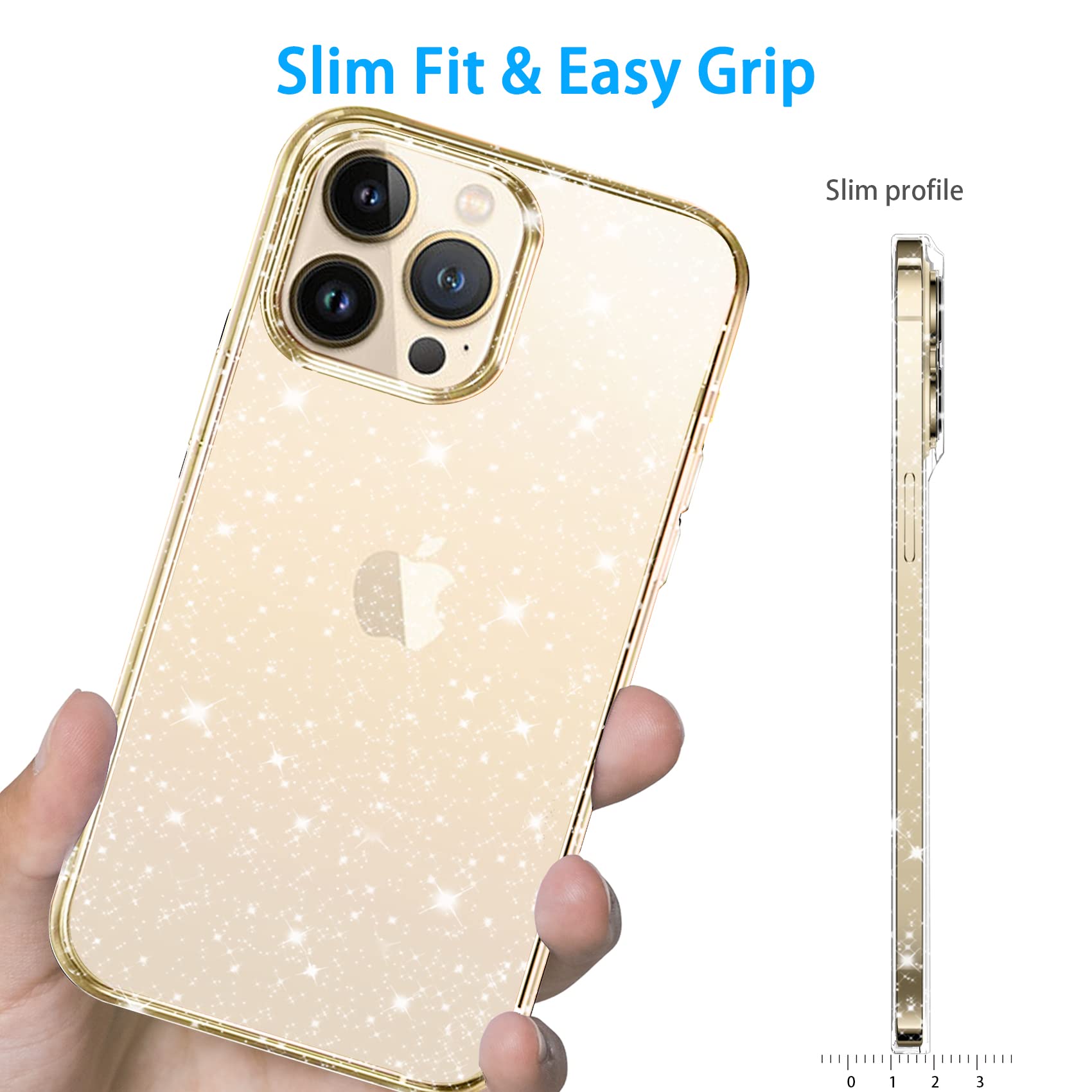 Jjgoo Compatible With Iphone 12 Pro Max Bling Glitter Sparkly Shockproof Anti Scratch & Shockproof Protective Phone Case Cover,