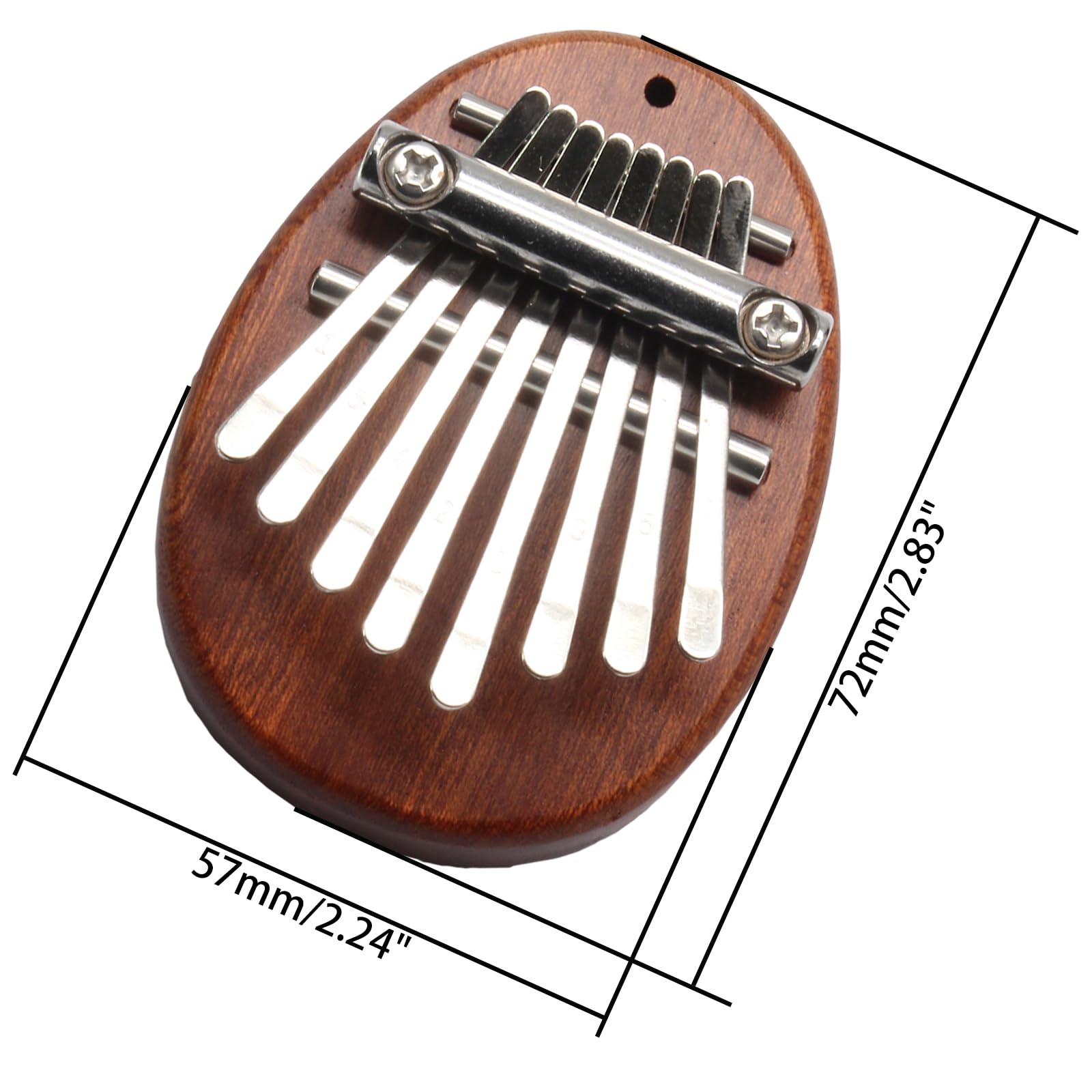 Uenhoy Mini Wood Kalimba Thumb Piano 8 Keys Finger Thumb Piano Musical Instruments, Portable Wooden Mbira Finger Piano For Piano