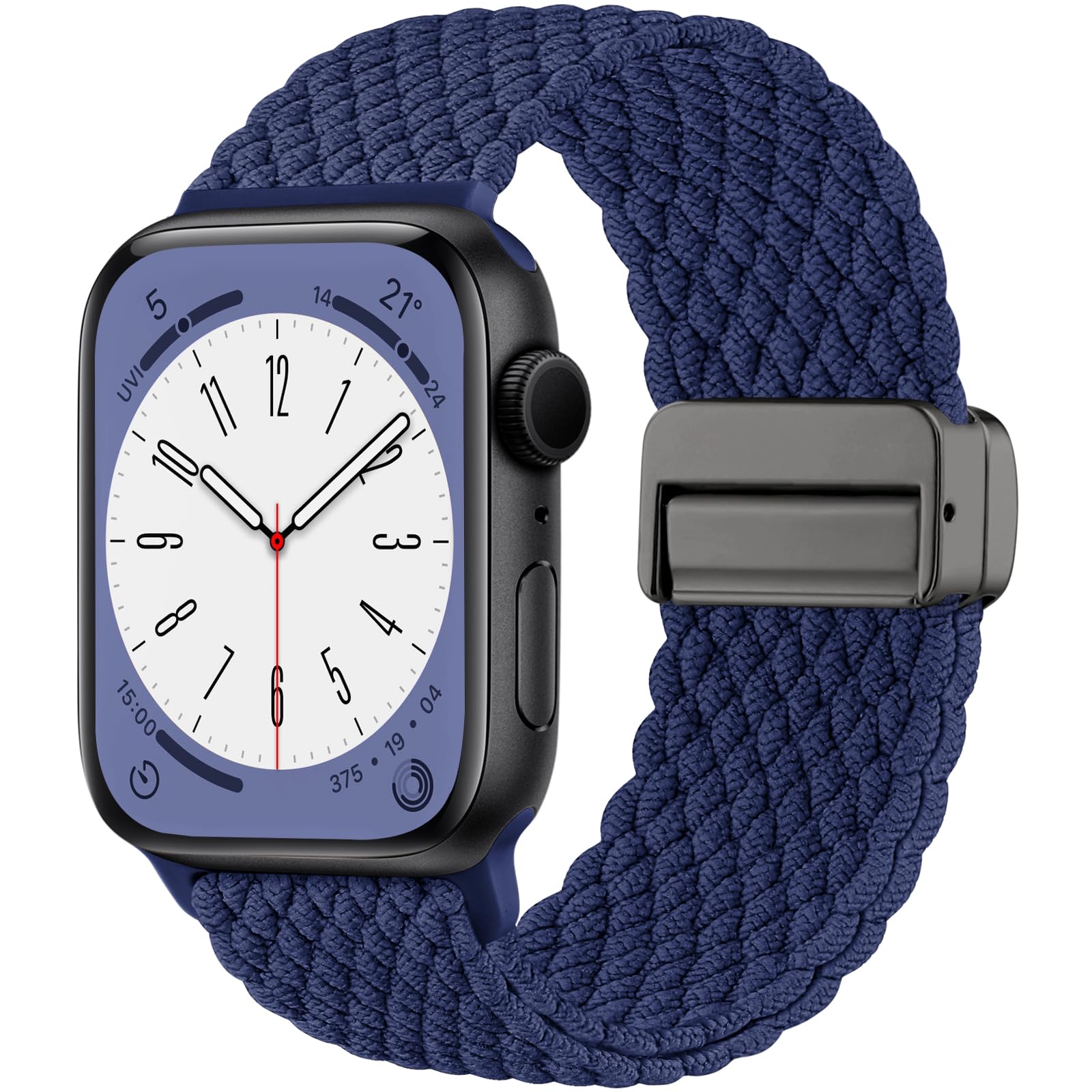 Charlam Sport Solo Loop Compatible With Apple Watch Band 49Mm 46Mm 45Mm 44Mm 42Mm 41Mm 40Mm 38Mm Men Women, Adjustable Magnetic