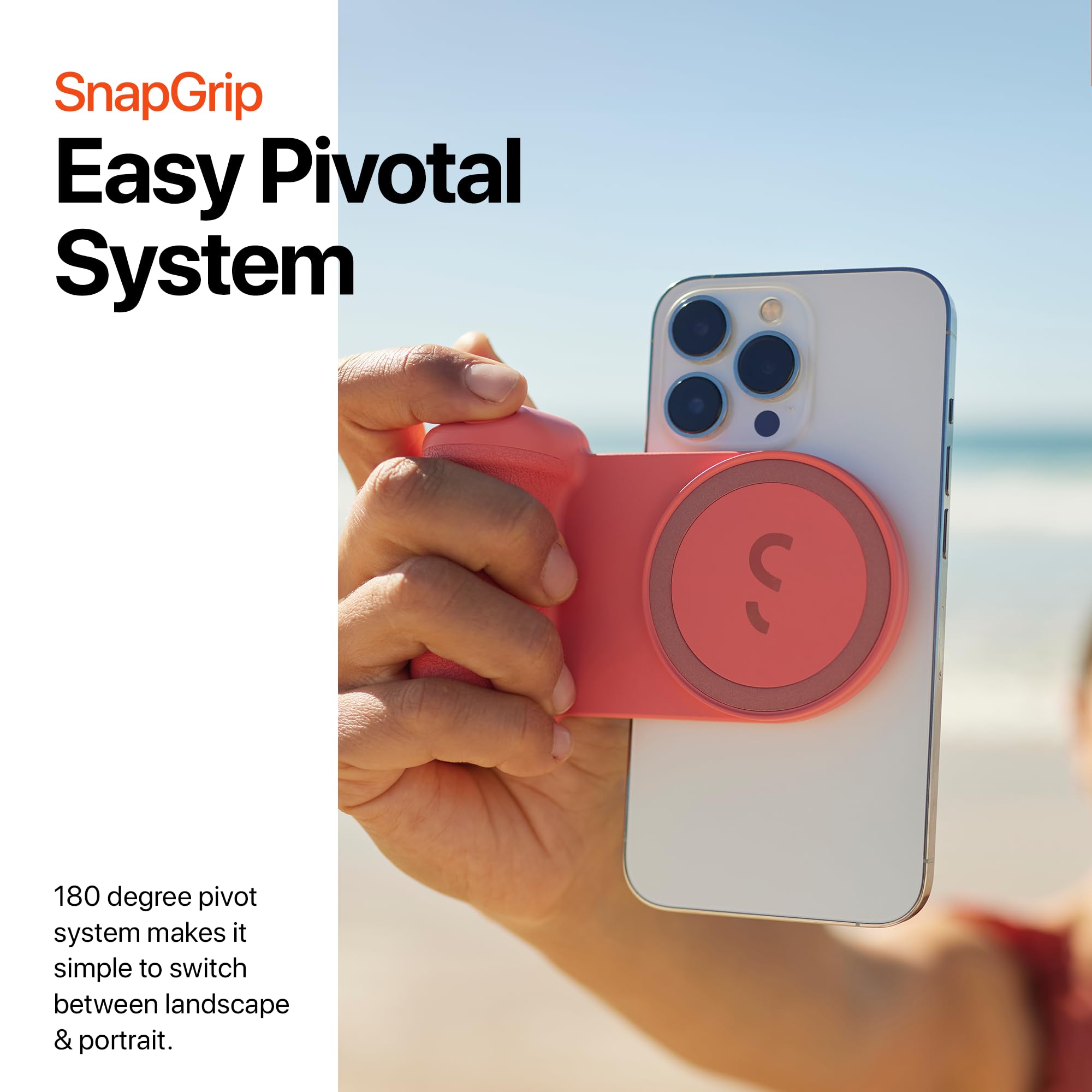 Shiftcam Snapgrip   Mobile Battery Grip With Wireless Shutter Button   Magnetic Mount Snaps On To Any Phone   Built In Powerbank