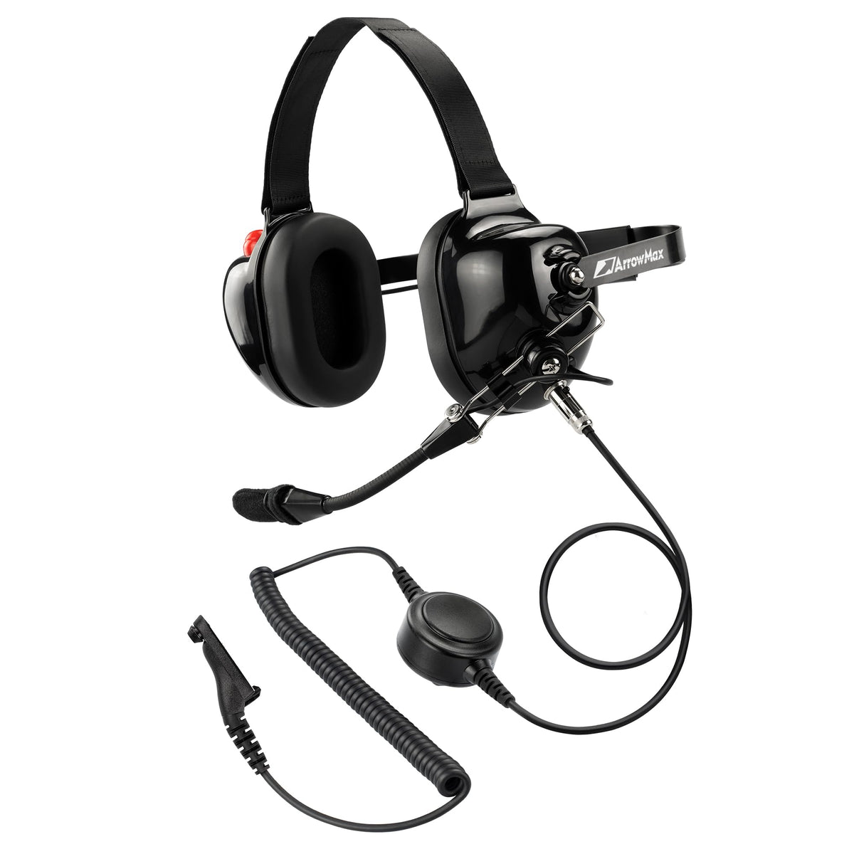 Arrowmax Ahdh0032 Bk M9 Noise Cancelling Headset Compatible With Motorola Apx6000 Apx7000 Apx8000 Xpr6350 Xpr6550 Xpr7550 Xpr735