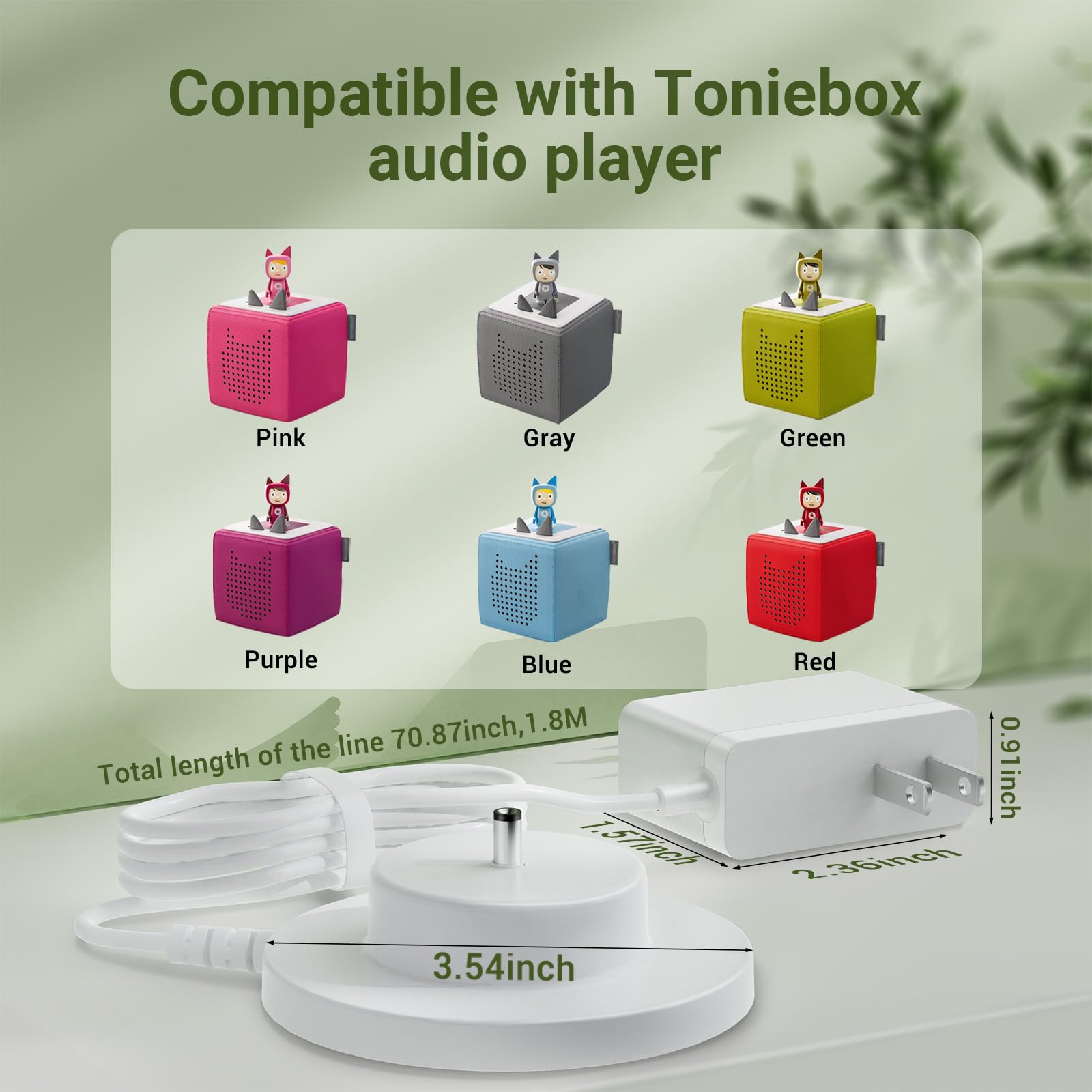 Charger For Tonies, Compatible With Toniebox Audio Player Power Supply Adapter, For Tonie Box Replacement Original Charging Base