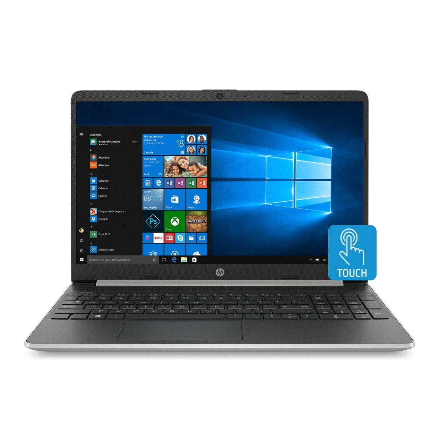 HP Notebook 15-dy1008CA, 15.6    HD Laptop, Intel Core i3-1005G1, 8GB RAM, 256GB SSD, Windows 10