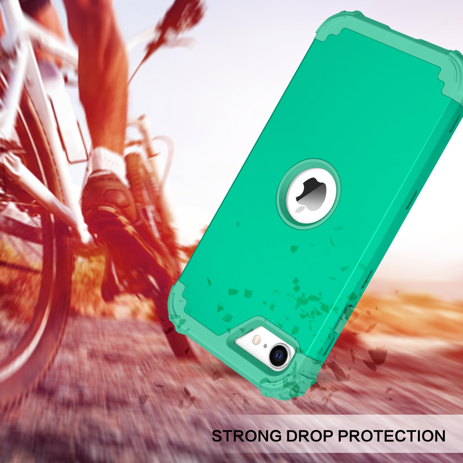 Bentoben For Iphone Se 2022 Case And Iphone Se 2020 Case, Heavy Duty 3 In 1 Full Body Rugged Shockproof Hybrid Hard Pc Soft Rubb