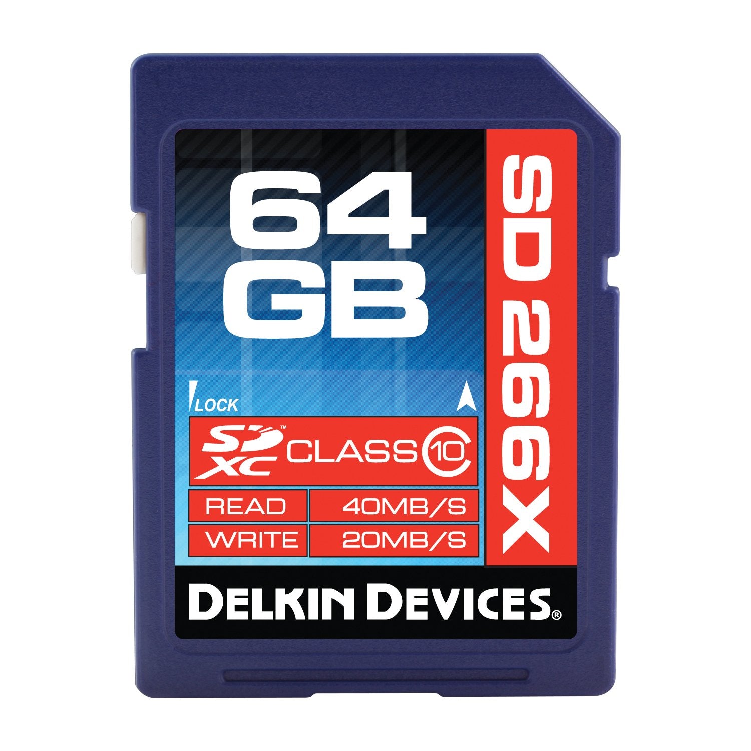 Delkin 64GB SDXC 266X UHS-I (U1) Memory Card(DDSD26664GB-A)
