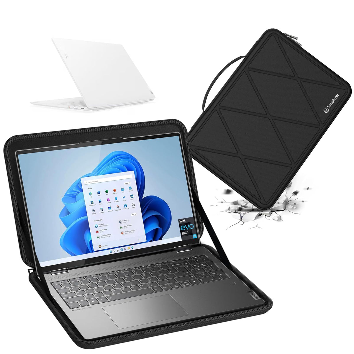 Smatree Hard EVA Protective Sleeve Case Compatible for 14 inch Lenovo Yoga Slim 7 Gen 8 Laptop, Lenovo 14e Chromebook Gen 2, Lenovo YogaPro 7i, Acer Chromebook Vero 514/Chromebook Spin 514 (X8252)