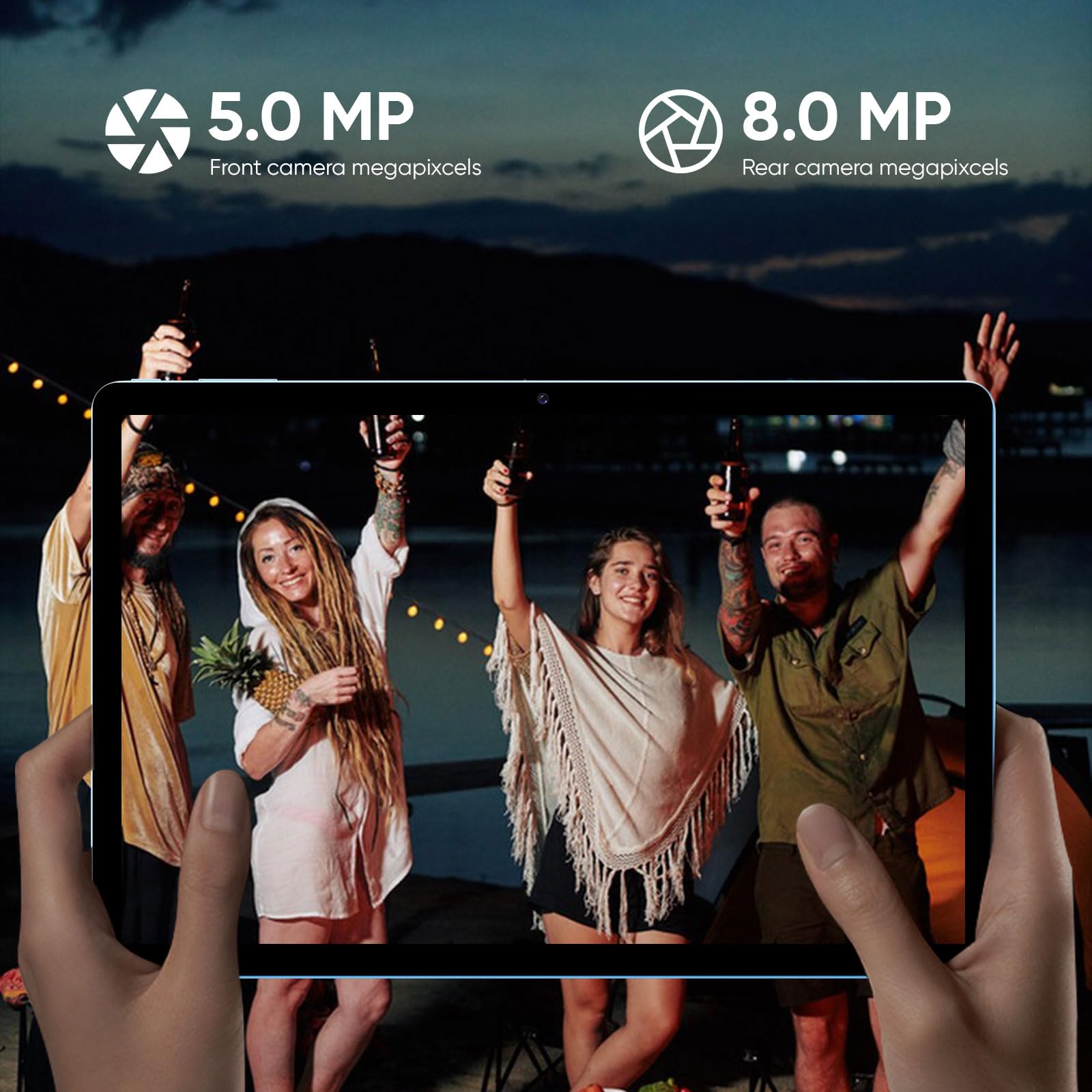 Android 14 Tablet,11 Inch Tablets With Octa Core Processor, 12Gb Ram + 128Gb Rom 1Tb Expand, Widevine L1, 8000Mah Battery, 2.4/5