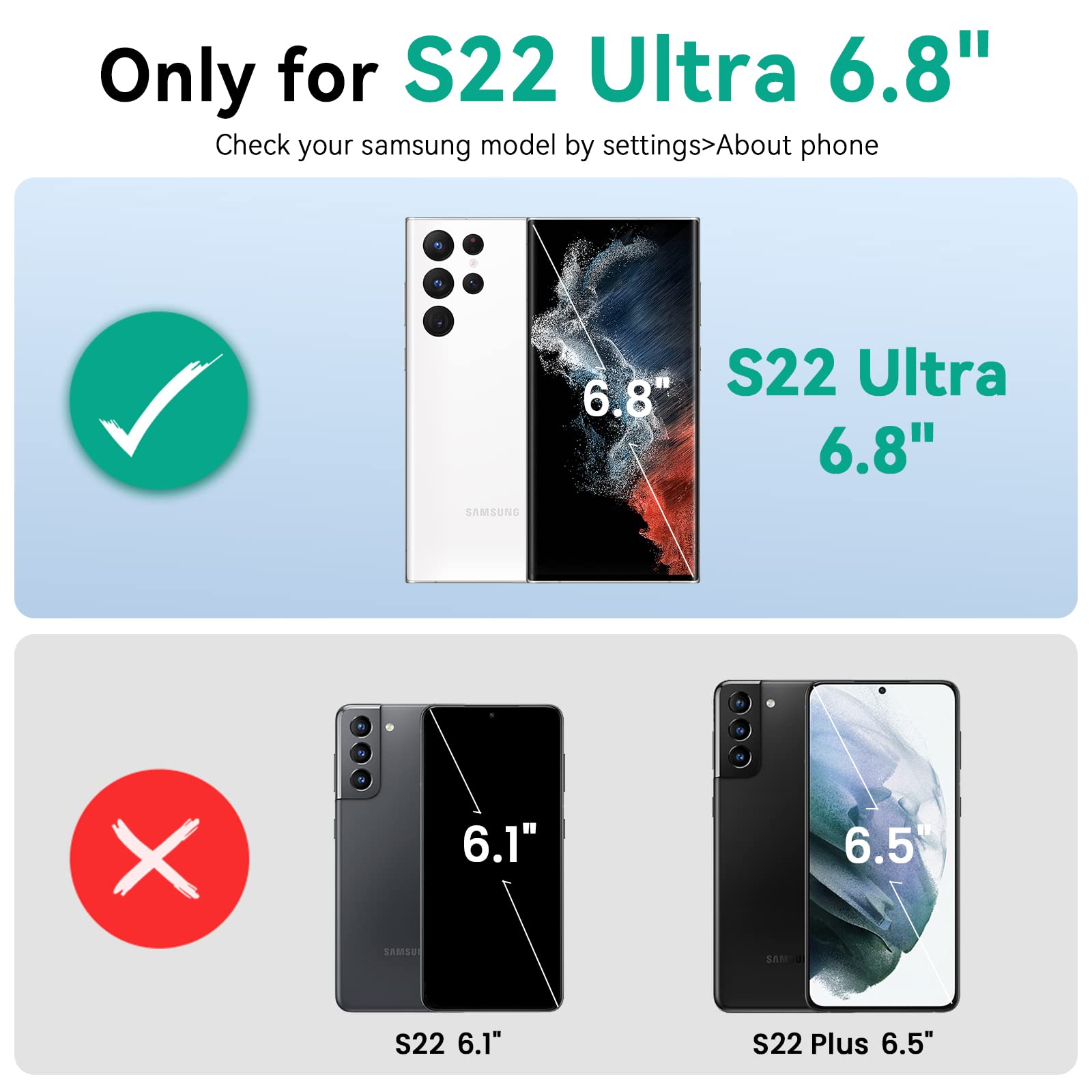 Newdery For Galaxy S22 Ultra Battery Case 10000Mah, Qi Wireless Charging & Fast Charging & Transfer Data Supported, Powerful Rec