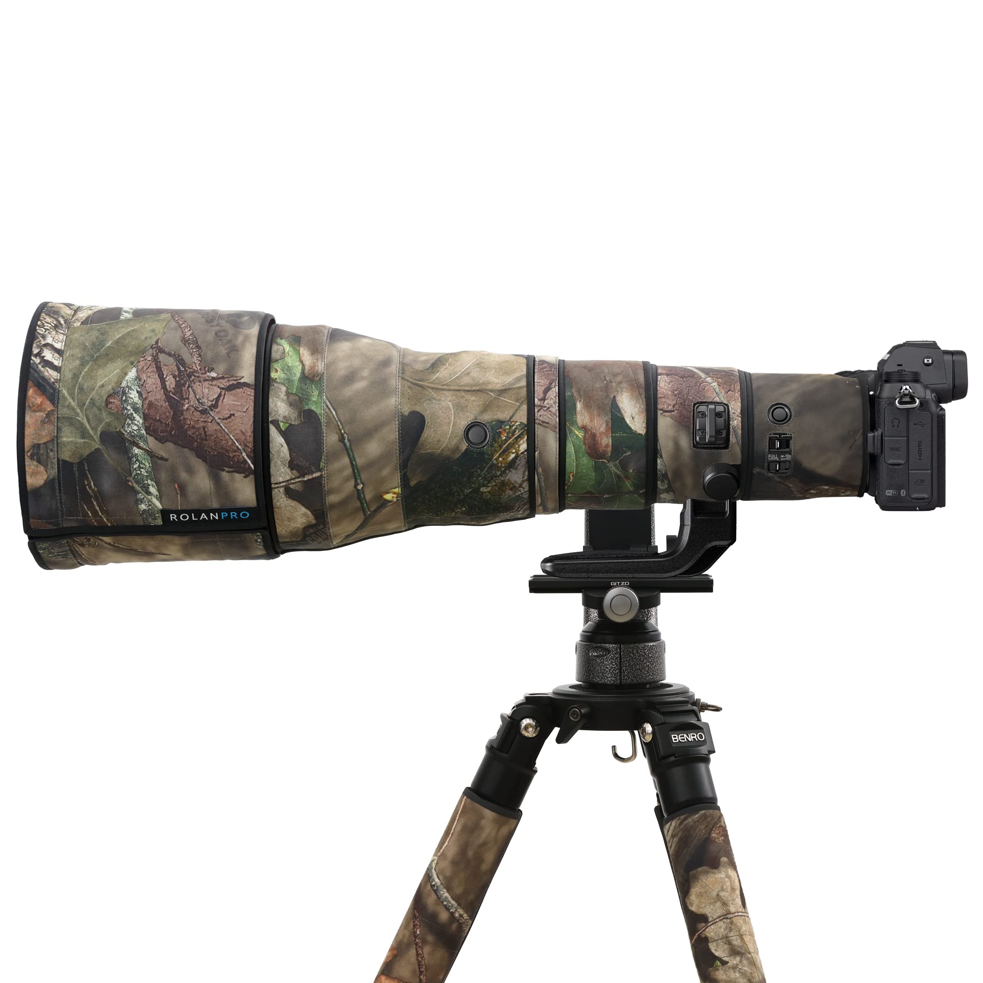 ROLANPRO Waterproof Lens Camouflage Coat for Nikon Z 800mm f6.3 VR S Camouflage Rain Cover Lens Protective Sleeve Case Clothing-