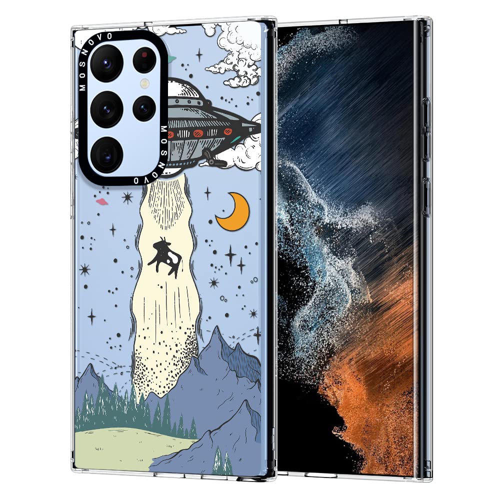 Mosnovo For Samsung S22 Ultra Case, For Samsung Galaxy S22 Ultra 5G Case, Clear Slim Soft Tpu + Pc Cover Case With Women Girl Me