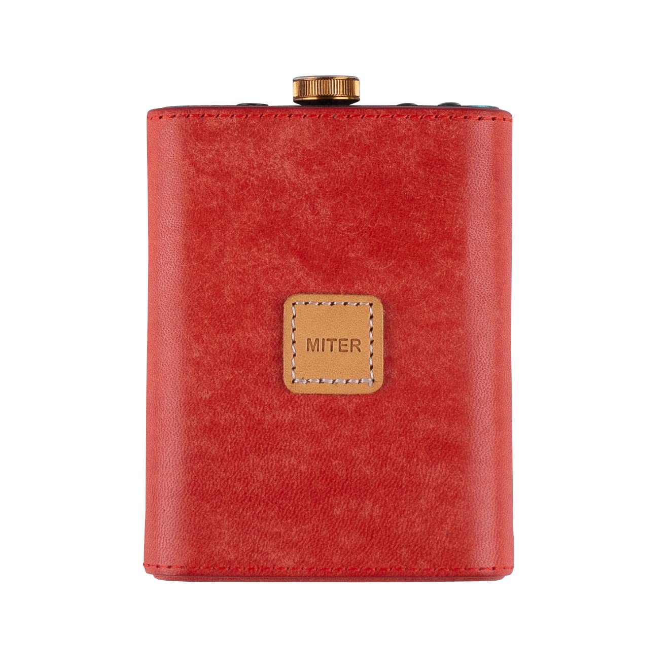 Miter Case Ifi Hip Dac/Hip Dac2/Hip Dac 3 Portable Dac Case, Handmade Italy Pueblo Leather, Red