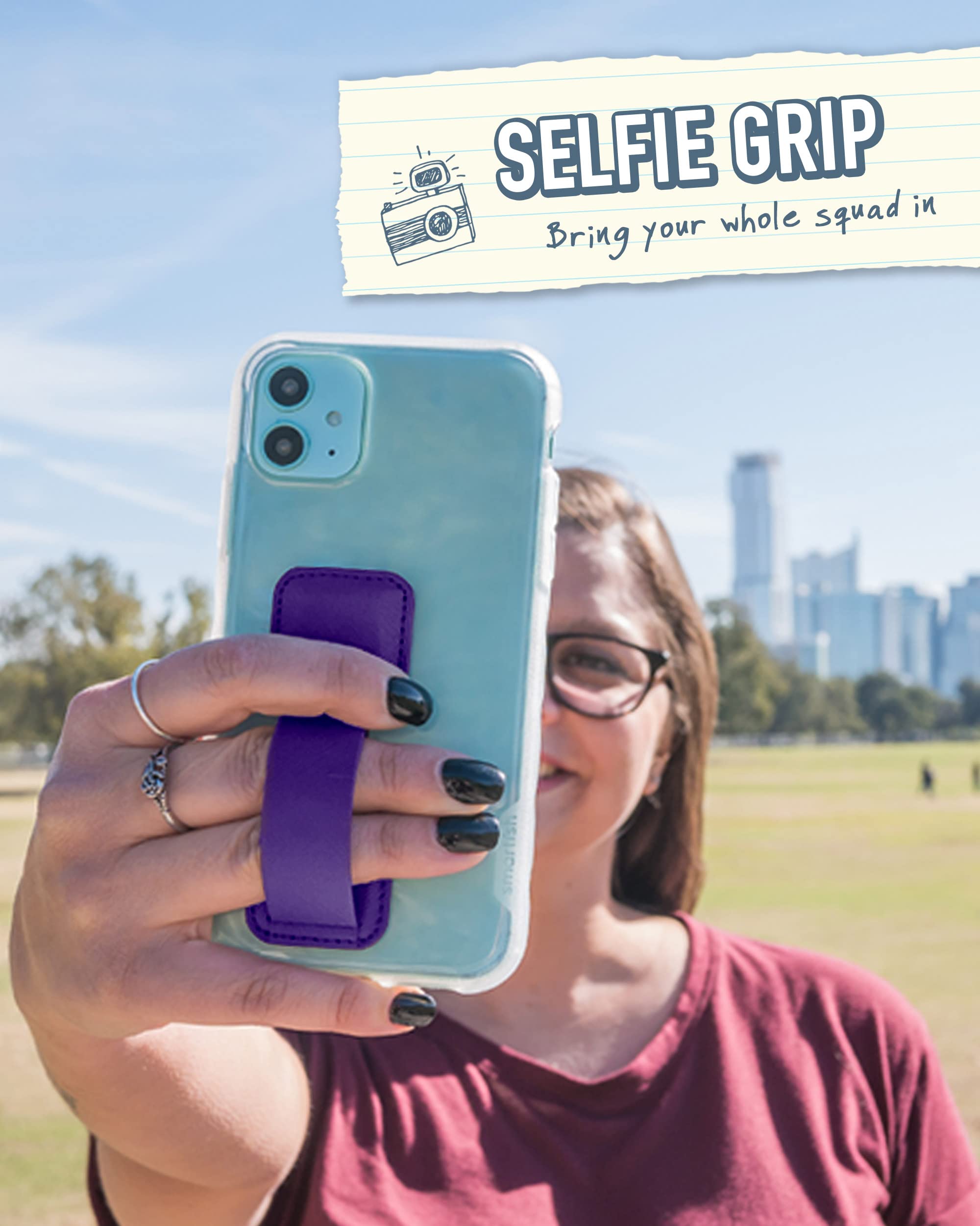 Smartish Phone Grip Loop   Prop Tart   Pop Out Finger Strap And Holder With Kick Stand [Compatiable With All Iphone And Android