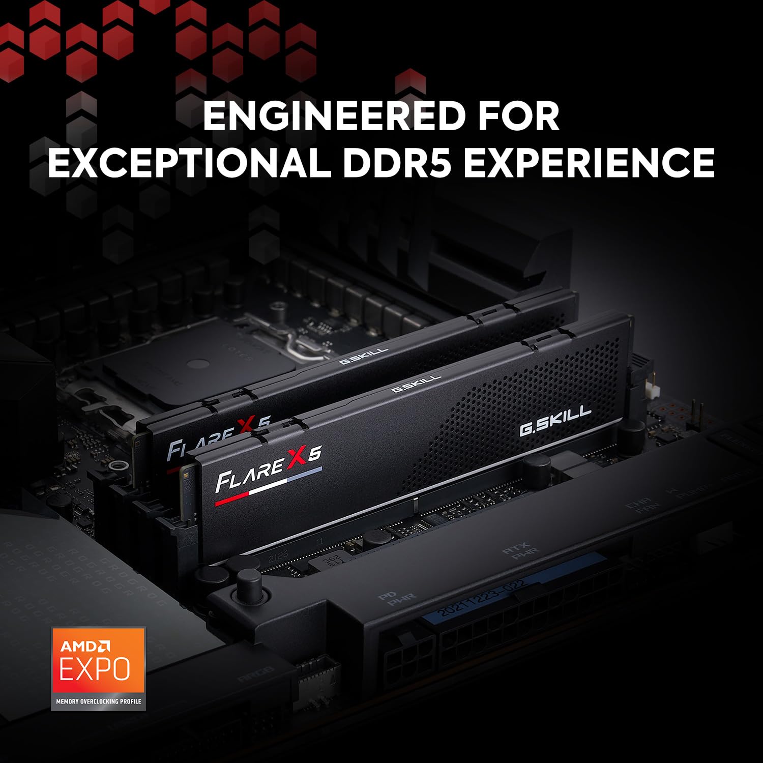 G.Skill Flare X5 Series (Amd Expo) Ddr5 Ram 64Gb (2X32Gb) 5600Mt/S Cl36-36-36-89 1.25V Desktop Computer Memory Udimm - Matte Bla