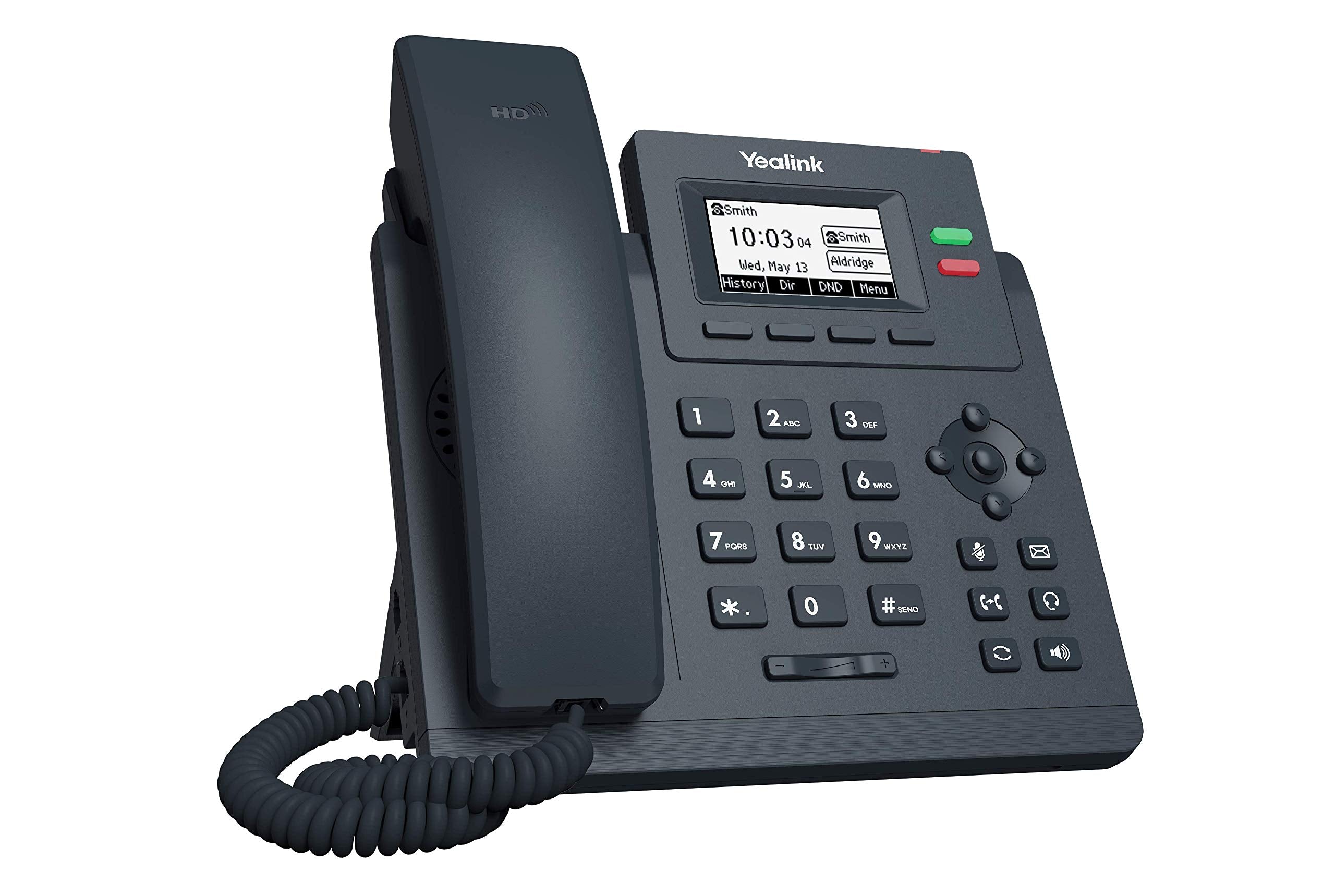 Yealink T31G Ip Phone, 2 Voip Accounts. 2.3-Inch Graphical Display. Dual-Port Gigabit Ethernet, 802.3Af Poe, Power Adapter Not I