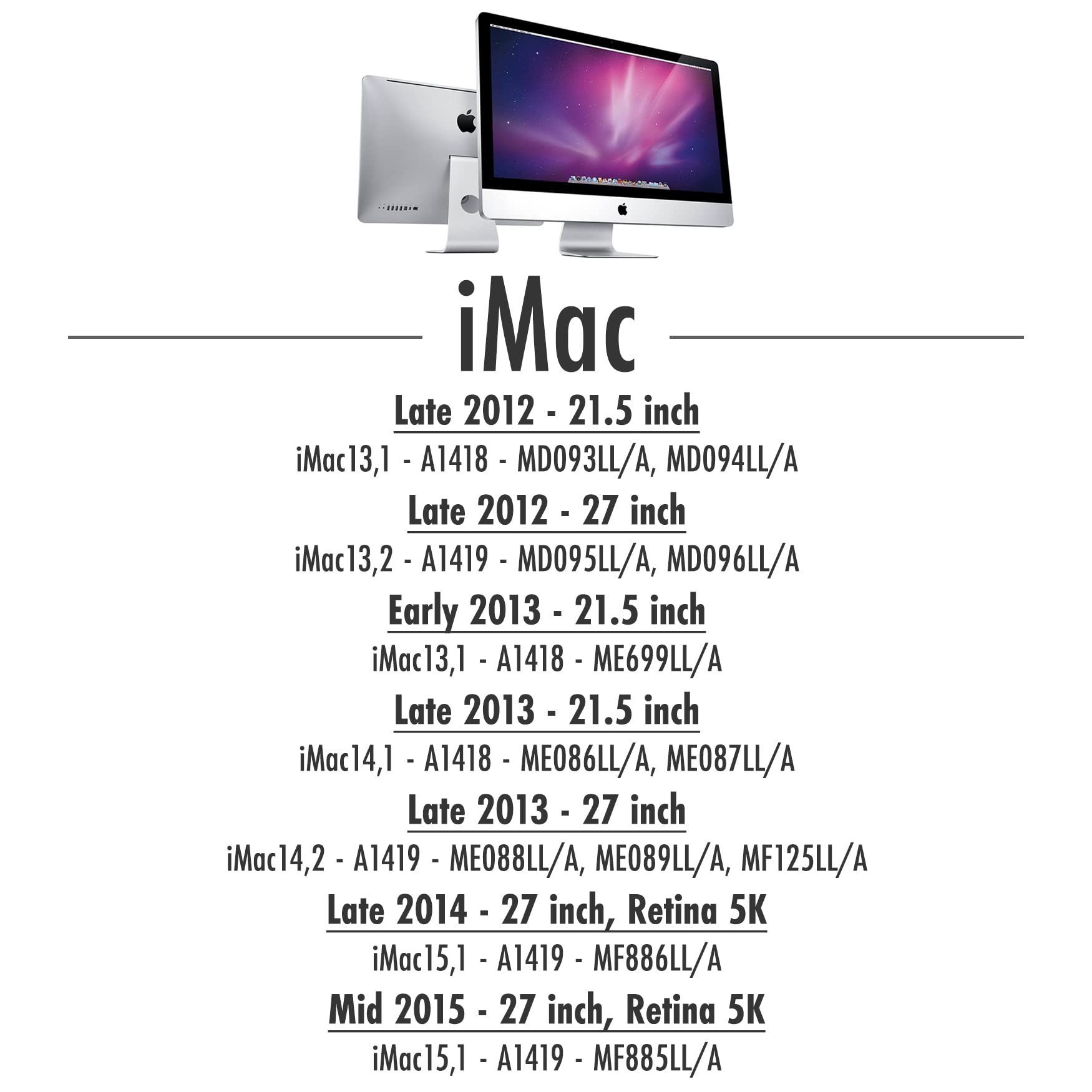 A Tech 8Gb Ram For Apple Macbook Pro (Mid 2012), Imac (Late 2012, Early/Late 2013, Late 2014, Mid 2015), Mac Mini (Late 2012) |