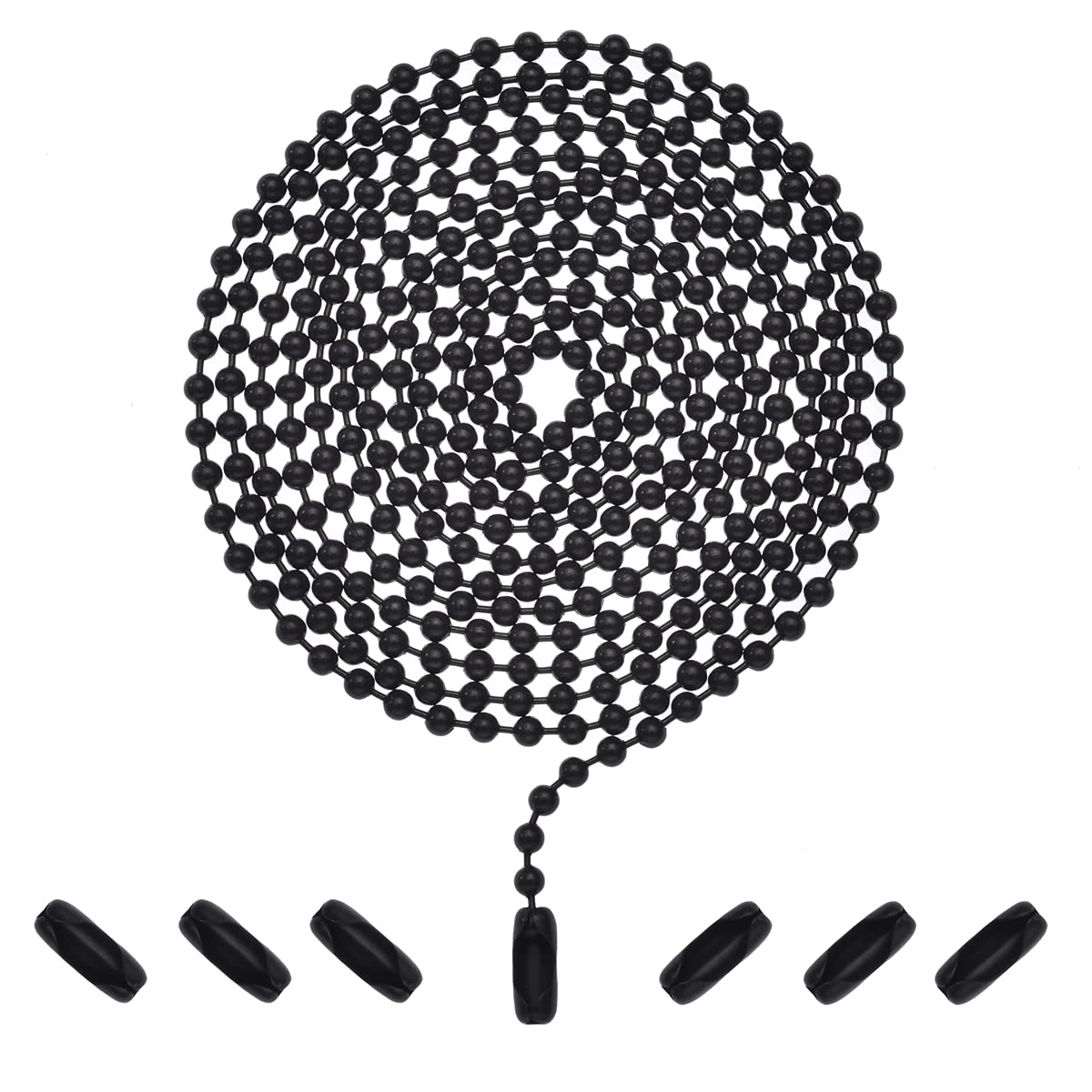 Pull Chain Extension for Ceiling Fans and Light Fixture, 59-inch Long with 6 Matching Connectors (Orb)