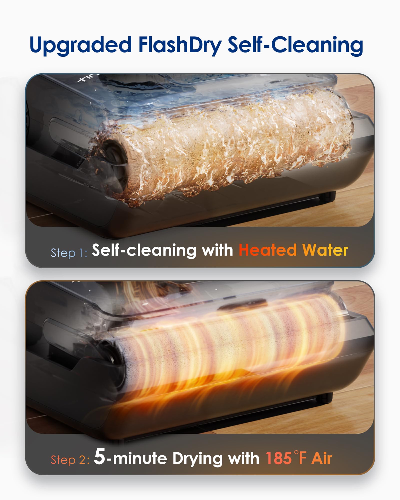 Tineco Floor One I6 Stretch Wet Dry Vacuum Cleaner, Vacuum & Mop All In One, 20Kpa Powerful Suction, Up To 40 Minutes Runtime, 1