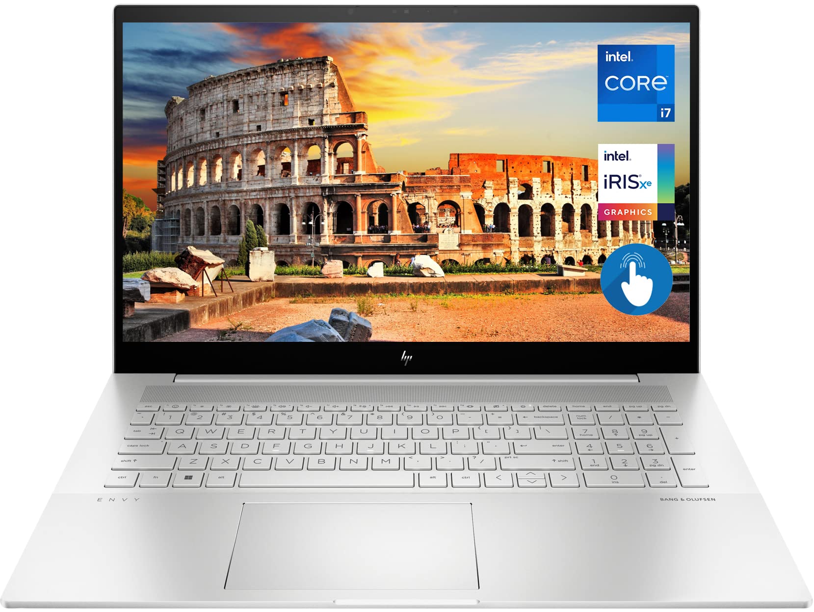 HP Envy Laptop, 17.3 Full HD Touchscreen, 12th Gen Intel Core i7-1260P, 16GB DDR4 RAM, 512GB PCIe SSD, IR Camera, HDMI, Backlit 