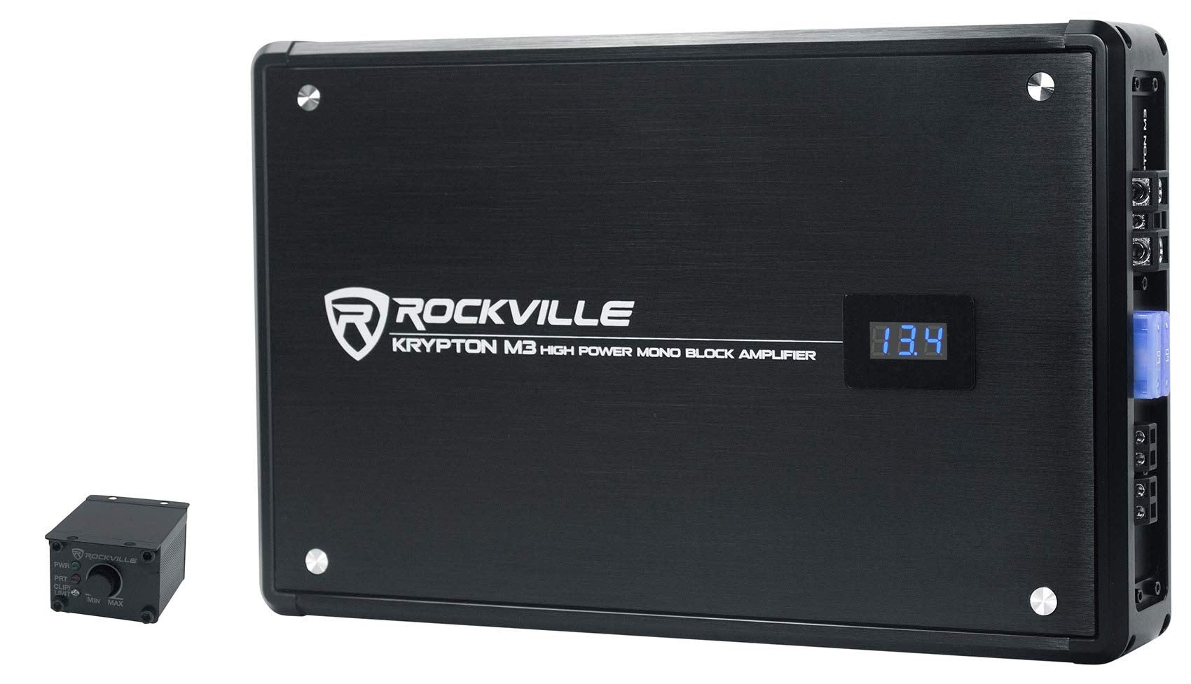 Rockville KryptonM3 4000w Max/1000w RMS Mono 1 Ohm Car Amplifier Amp+Remote