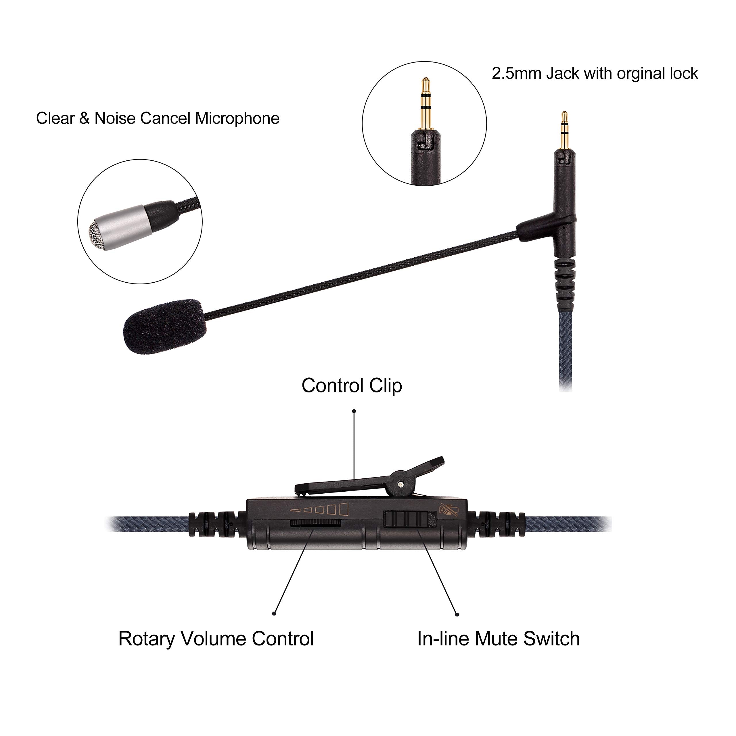 Cable Boom Microphone   Volume Control For Playstation Ps4 Or Xbox One Controller, Pc   Boompro Gaming Mic Compatible With Audio