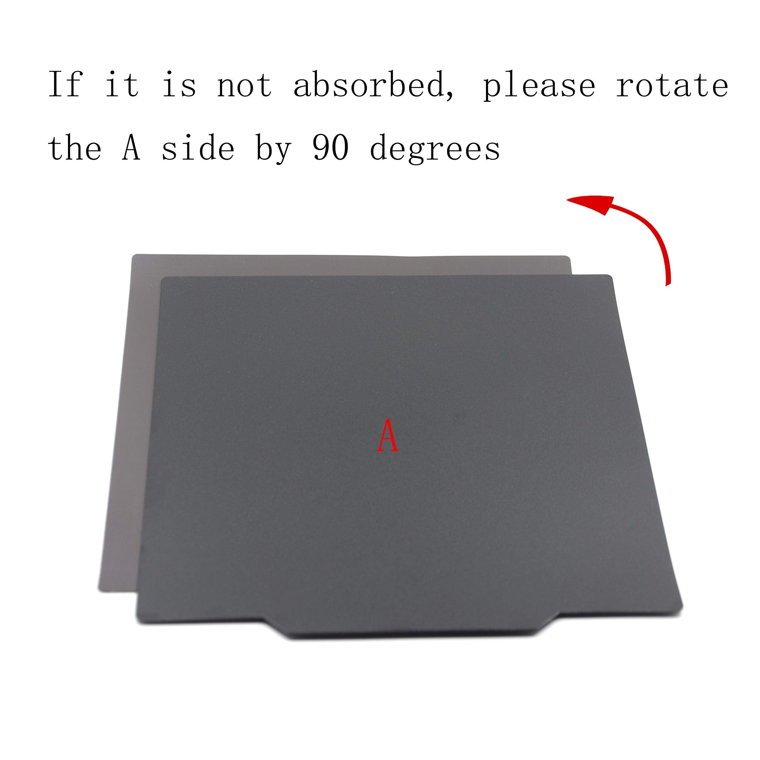 Befenybay Hot Professional Flexible Removable Build Surface 250X250Mm(A+B) For 3D Printer Heated Bed (250X250Mm)