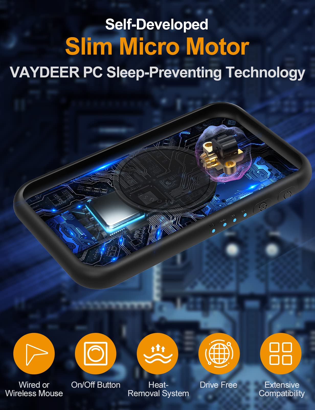 ?Ultra Slim Quiet?Starsiki Undetectable Mouse Jiggler Interval Timer Adjustable, Mouse Mover With On/Off Switch, Automatic Devic