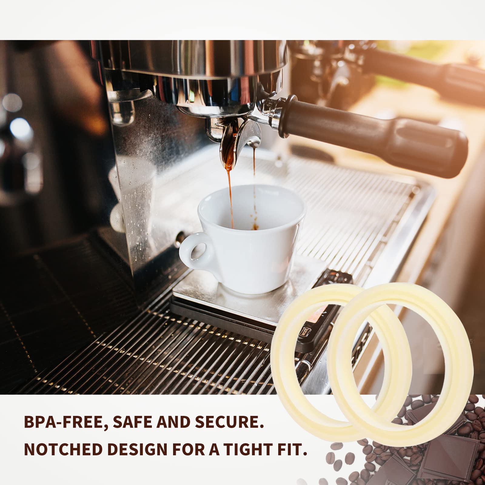 3Pcs 54Mm Silicone Steam Ring, Replacement Gasket For Breville Espresso Machine 878/870/860/840/810/500/450/Sage 500/870/875/880