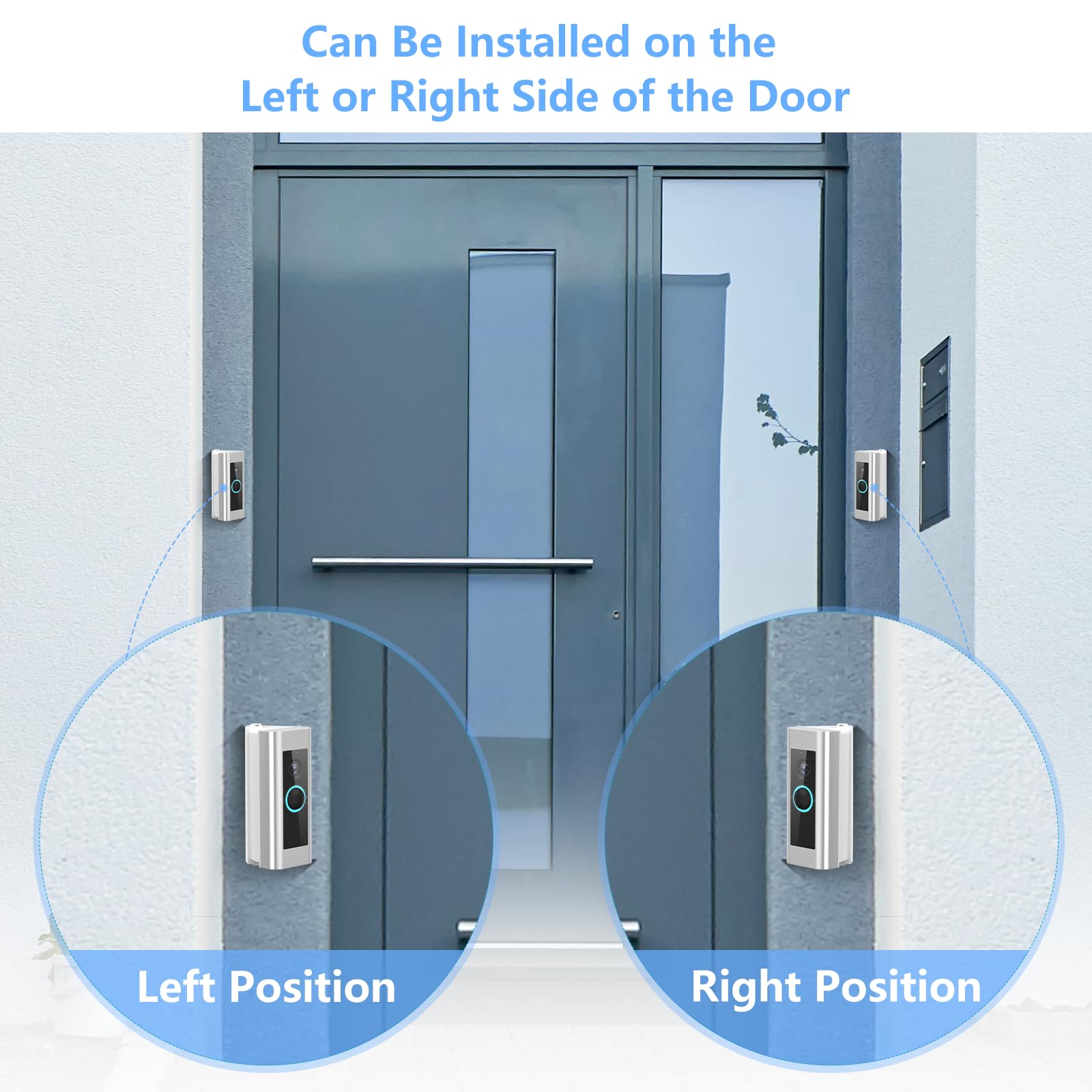 Riovo Adjustable 30 To 55 Degree Doorbell Angle Mount Compatible With Video Doorbell Wired/Pro, Replacement Angle Adjustment Ada