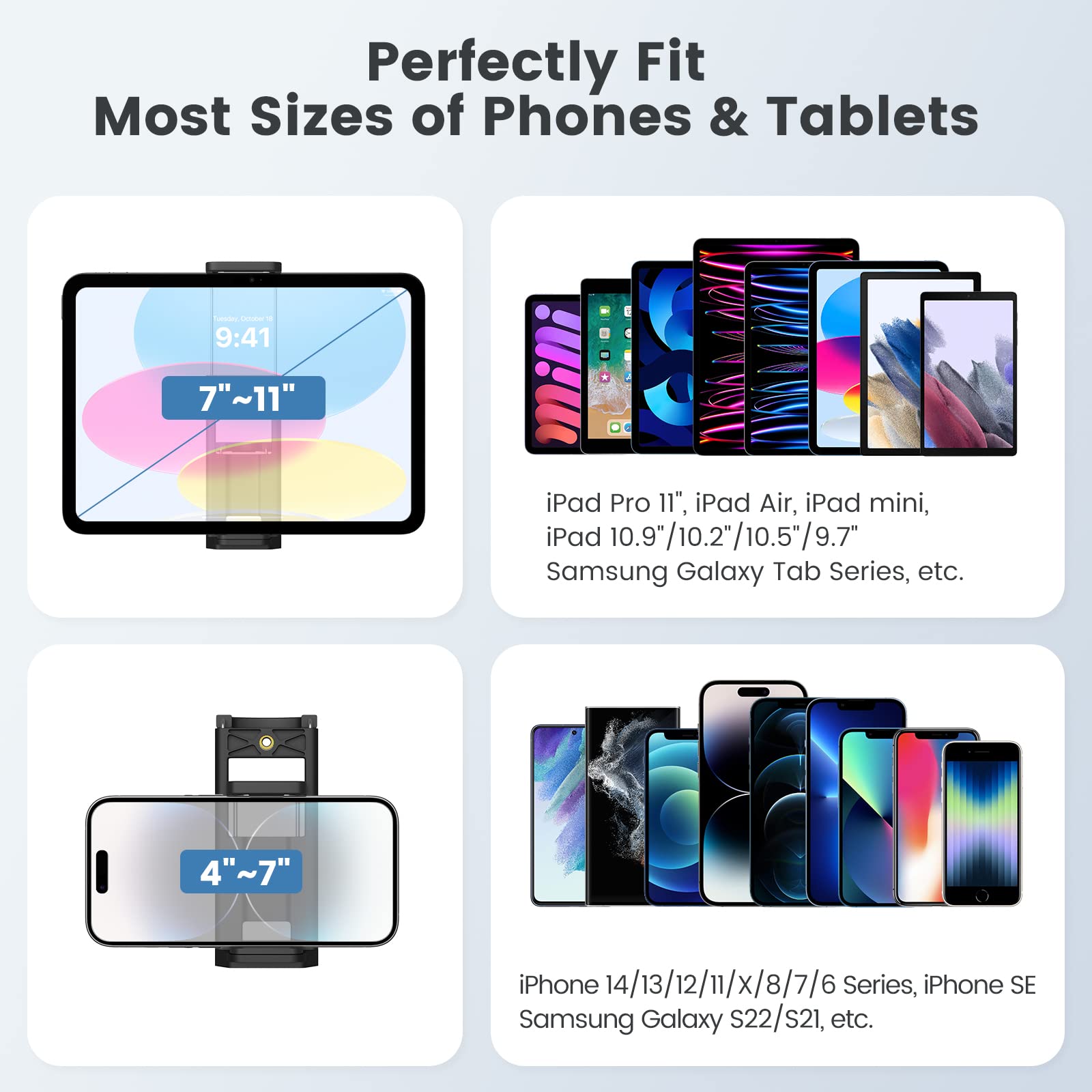 MoKo 60' Camera Tripod for Canon Nikon, Lightweight Aluminum DSLR Camera Stand Holder with Carrying Bag, Universal Phone Tablet Mount and Wireless Remote, Max Load 6.61 lbs, Black