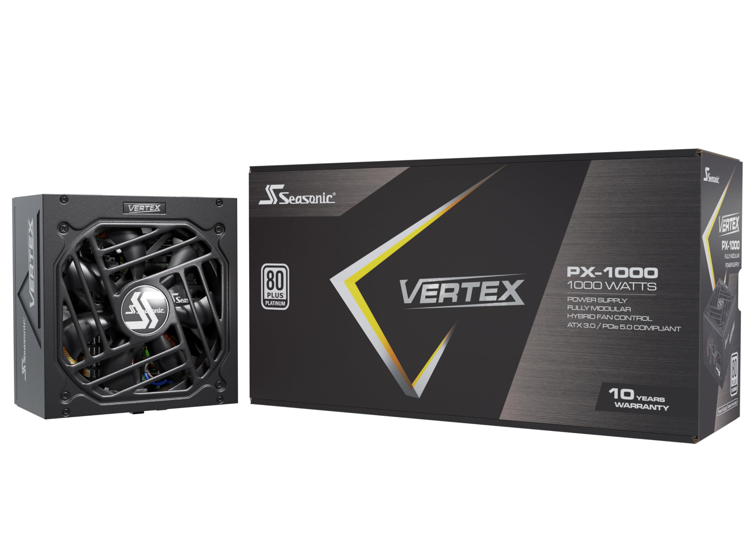 Seasonic Vertex Px 1000 | 1000W | 80+ Platinum | Atx 3.0 & Pcie 5.0 Ready | Full Modular | Atx Form Factor | Low Noise | Premium