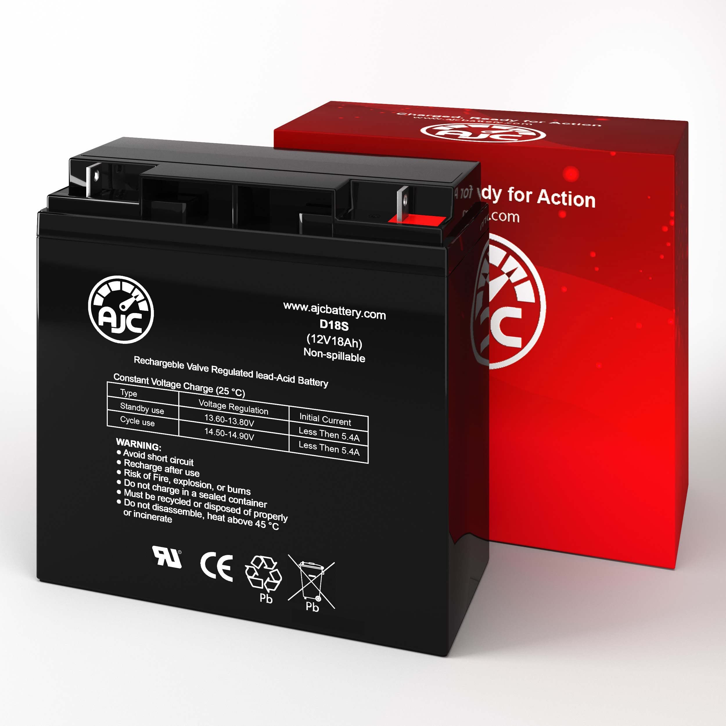 Ajc Battery Compatible With Apc Smart Ups 2200Xl Su2200Xl 12V 18Ah Ups Battery
