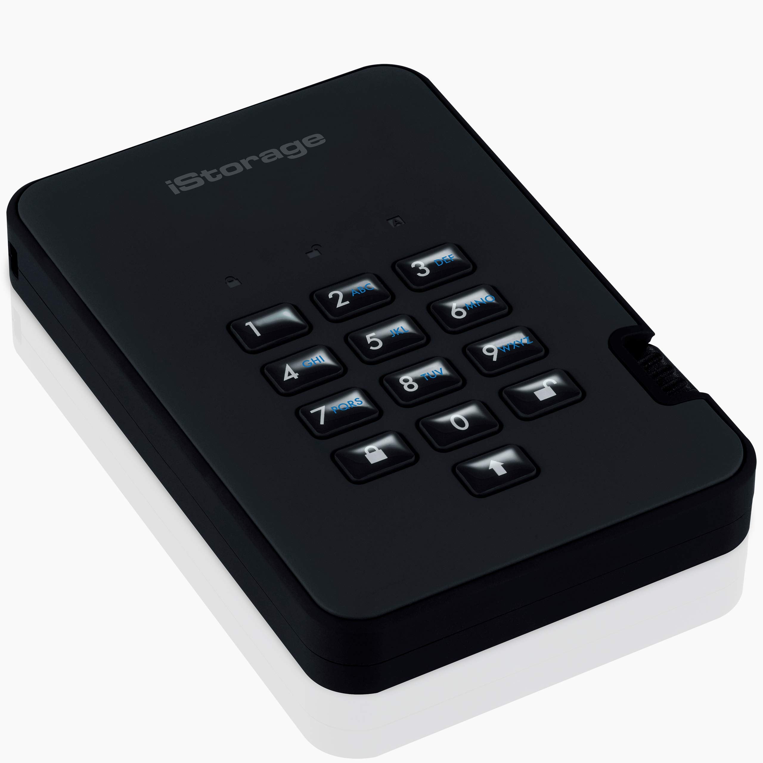 Istorage Diskashur2 Hdd 5 Tb | Secure Portable Hard Drive | Password Protected | Dust/Water Resistant | Hardware Encryption