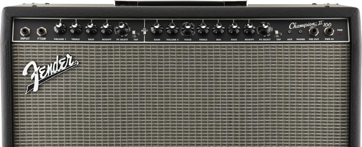 Fender Champion Ii 100 Guitar Amp, 100 Watts, With 2 Year Warranty, Features 15 Built In Effects Models