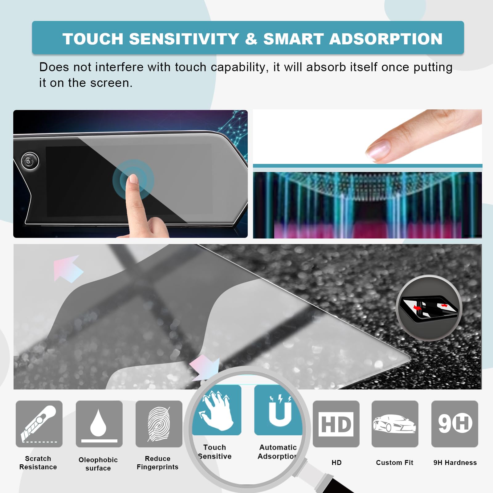 Cdefg For 2024 Chevy Trax Screen Protector For 2024 Chevy Trax Lt 2Rs Activ 11 Inch Tempered Glass Screen Protector Foils Navigation Radio Touch Screen Display Screen Saver 2024 Chevy Trax Accessories