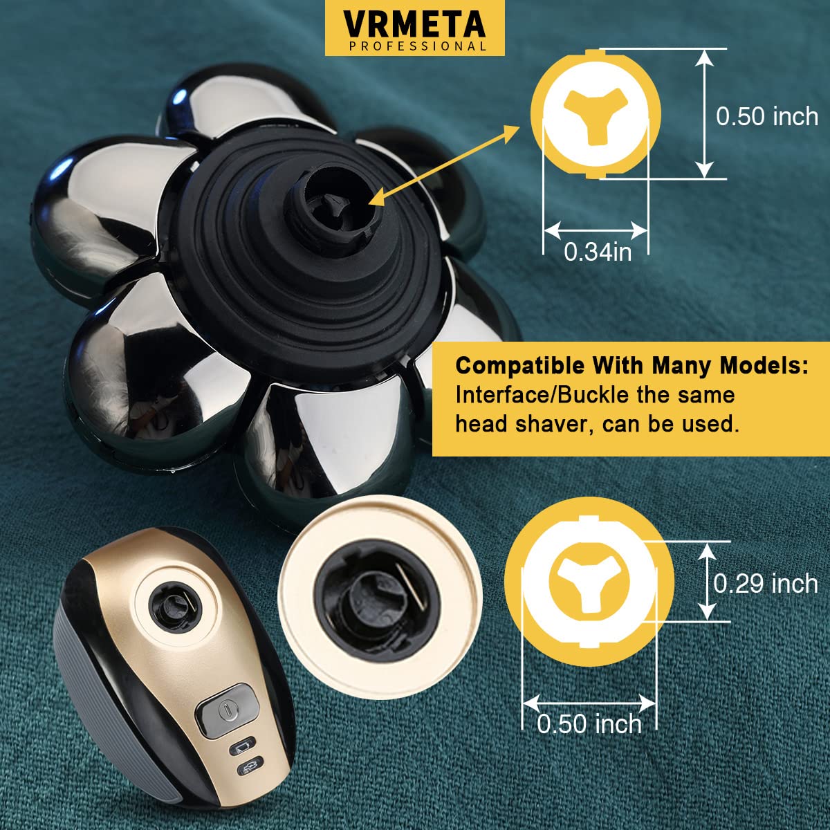 Vrmeta Electric Shaver Replacement Heads Sharp Stainless Steel Head Shaver Replacement Blades Shaver Blades For Electric Rotary