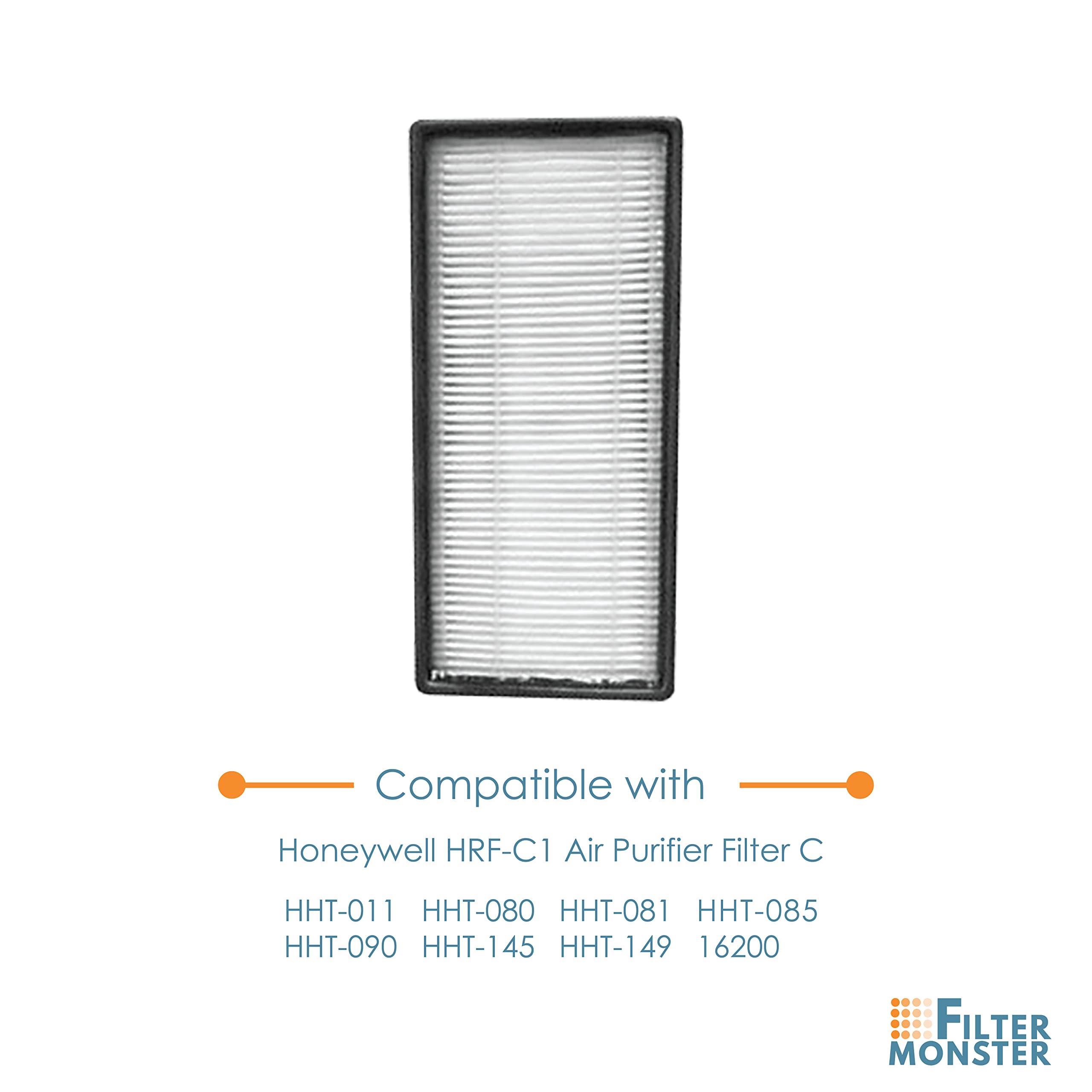 Filter Monster.Com True Hepa Replacement Filter Compatible With Honeywell Hrf C3 Air Purifier Filter C For Models 16200, Hht 011