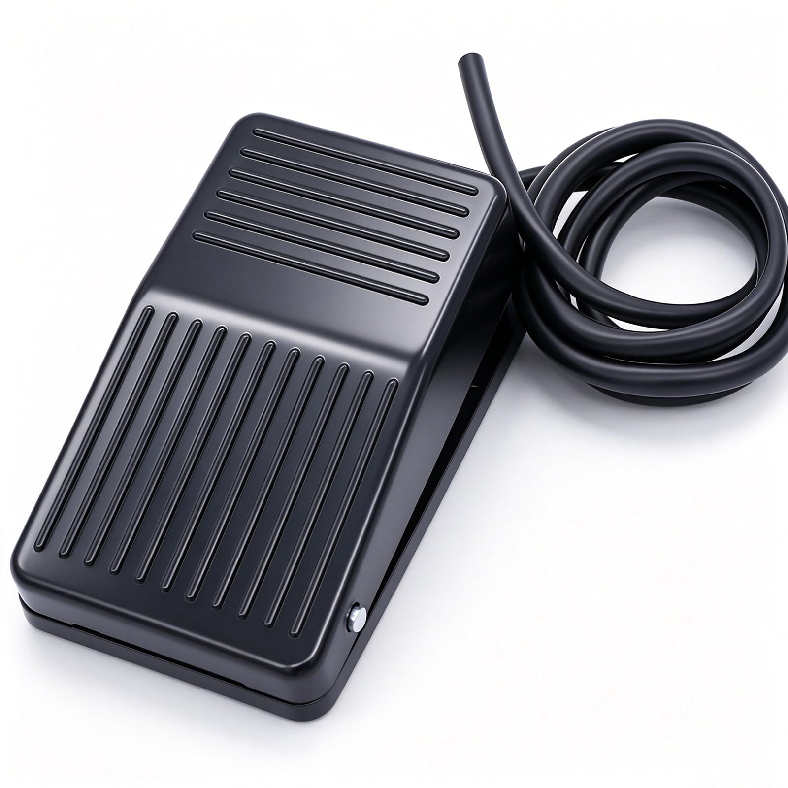 Twidec/10A 250Vac Momentary Nonslip Plastic Foot Pedal Switch Spdt No Nc Handsfree Black Foot Switch For Cnc Industrial With 1M
