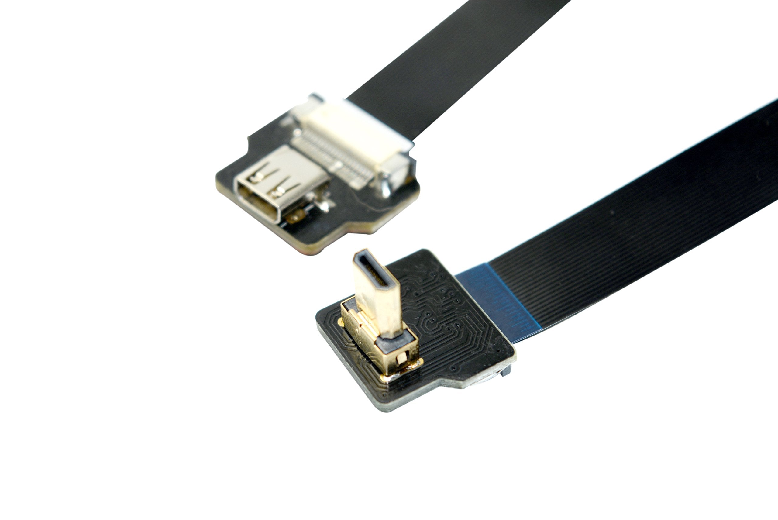 Permanent Fpv Hdmi Cable Micro Hdmi Male 90 Degree To Micro Hdmi Female Compatible With Gopro Sony A7Rii A7Sii A9 A6300 A6500(Re
