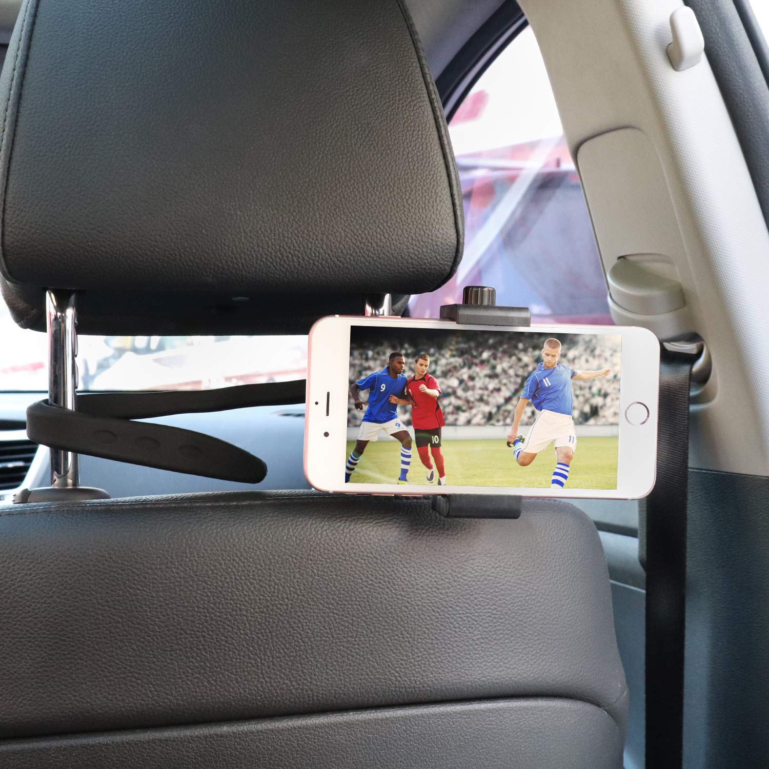 Itodos Portable Flexible Cell Phone Holder Stand For Treadmill, Spin Bike, Bed, Car, Kitchen, Desk, Grocery Shopping Cart,Compat