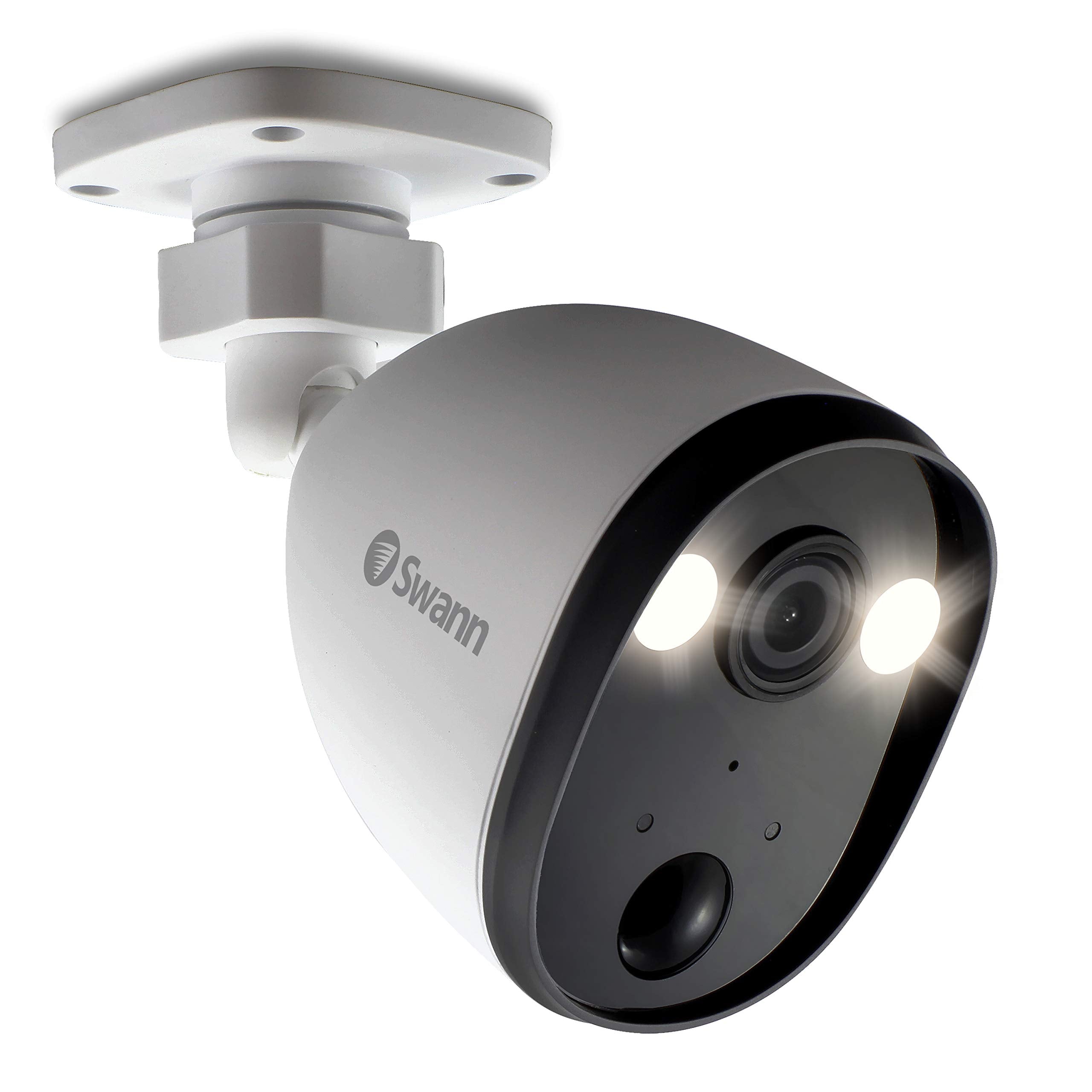 Swann Powered WiFi 1080p Full HD Indoor & Outdoor Waterproof Security Camera With Spotlight, Color Night Vision, 2way Talk, He