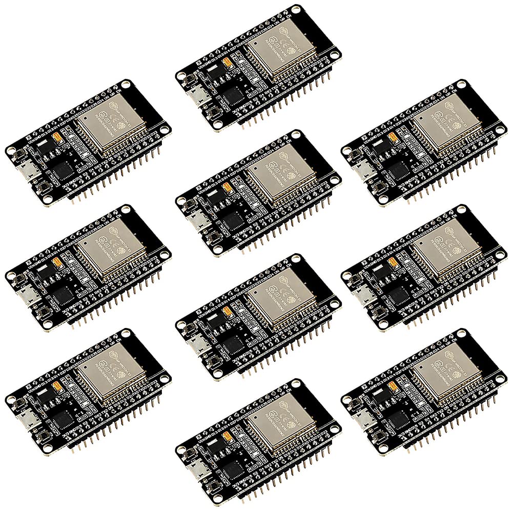 Aitrip 10Pcs Esp32S Esp32 Esp Wroom 32 Development Board 2.4Ghz Dual Core Wifi +Bluetooth 2 Function Microcontroller For Arduino