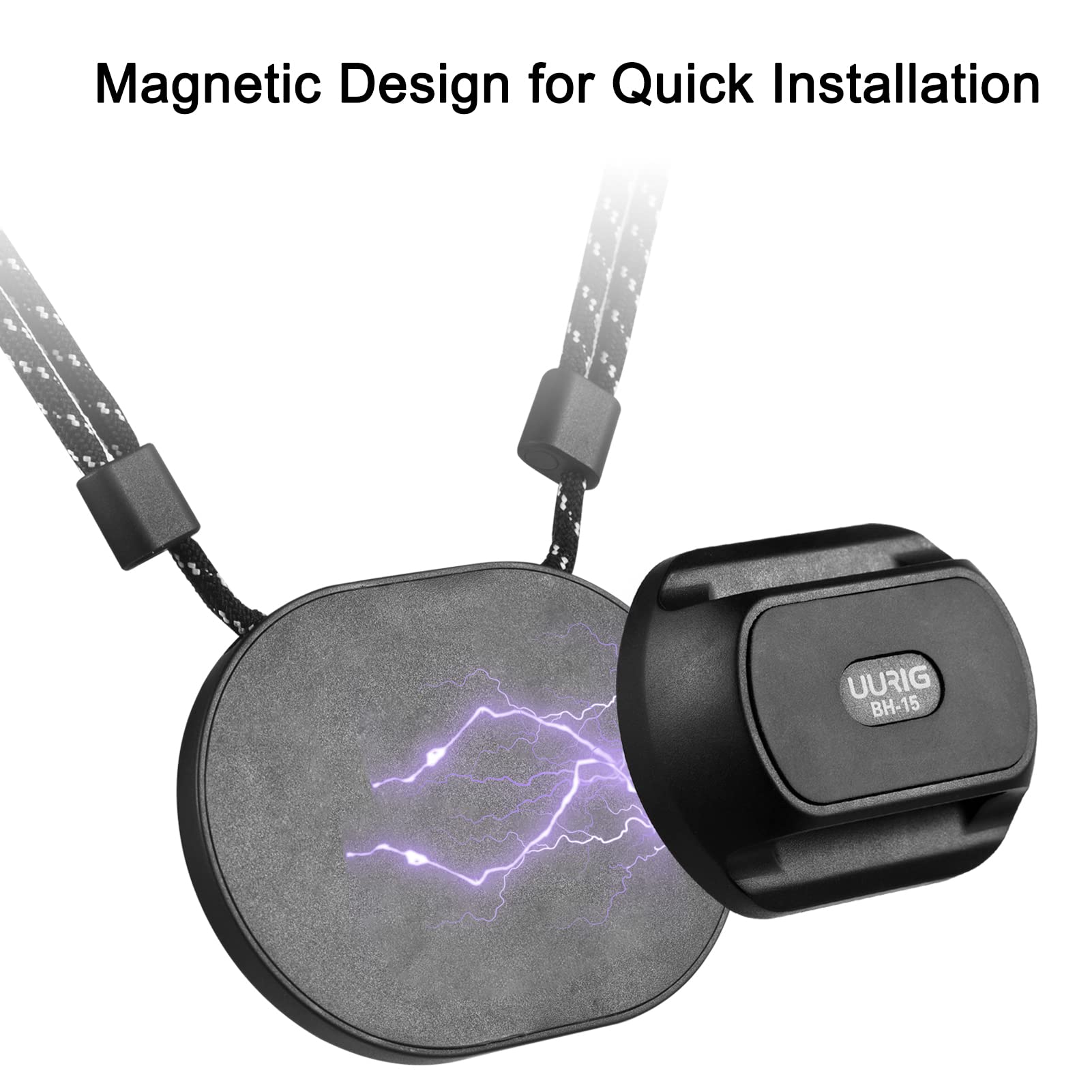 Camnoon Universal Body Camera Mount Magnetic Neck Holder Camera Mount Replacement For Boblov & Most Body Cam Stick To Clothes