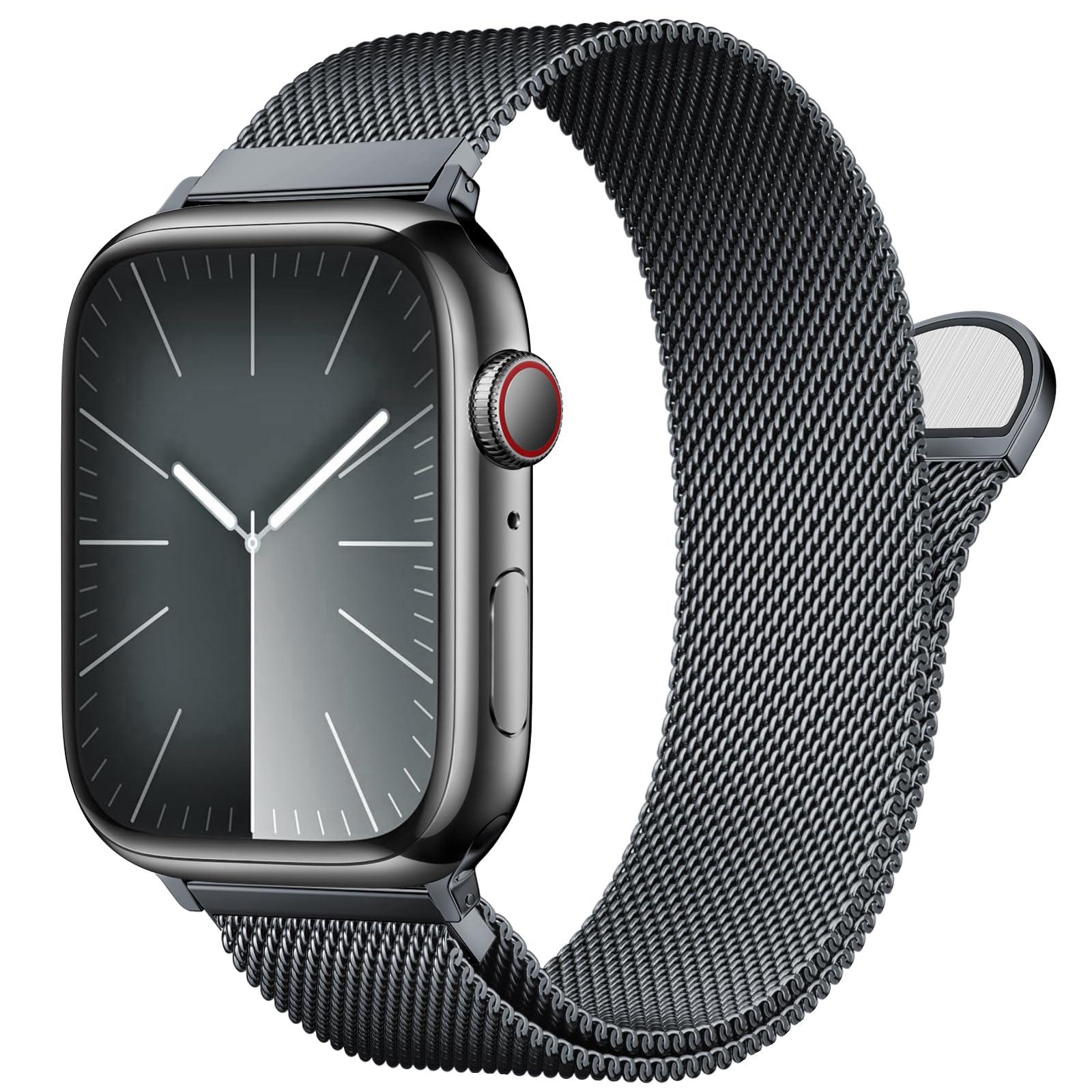 Stainless Steel Milanese Loop Compatible With Apple Watch Band 46Mm 42Mm 44Mm 45Mm 49Mm 38Mm 40Mm 41Mm Men And Women, Mesh Loop